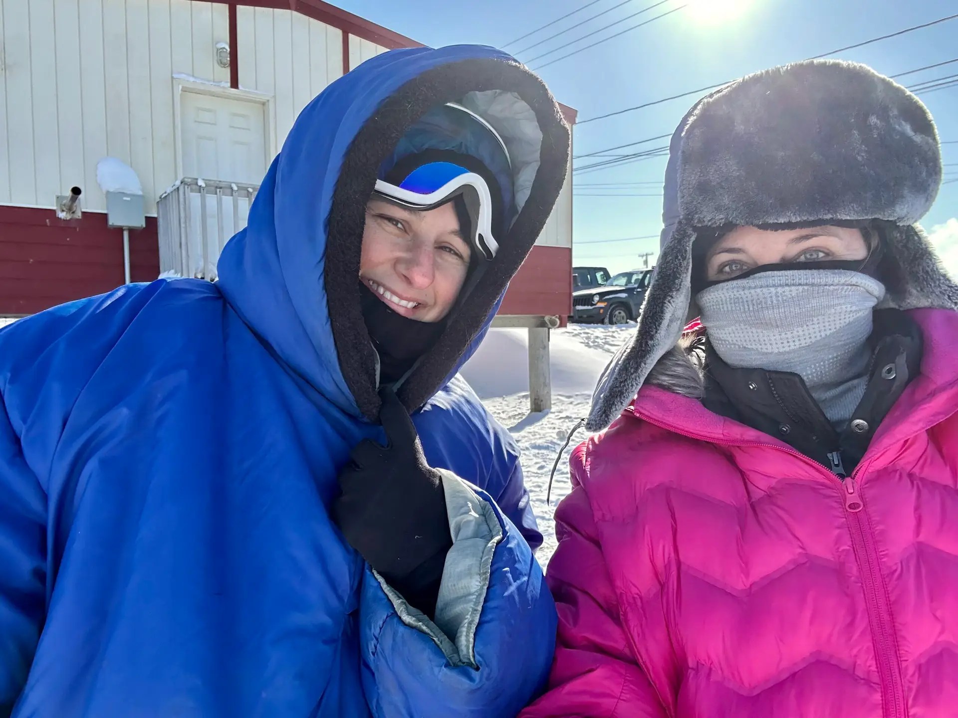 Got Rachelle to go with me on attempt #3...she was stoked!