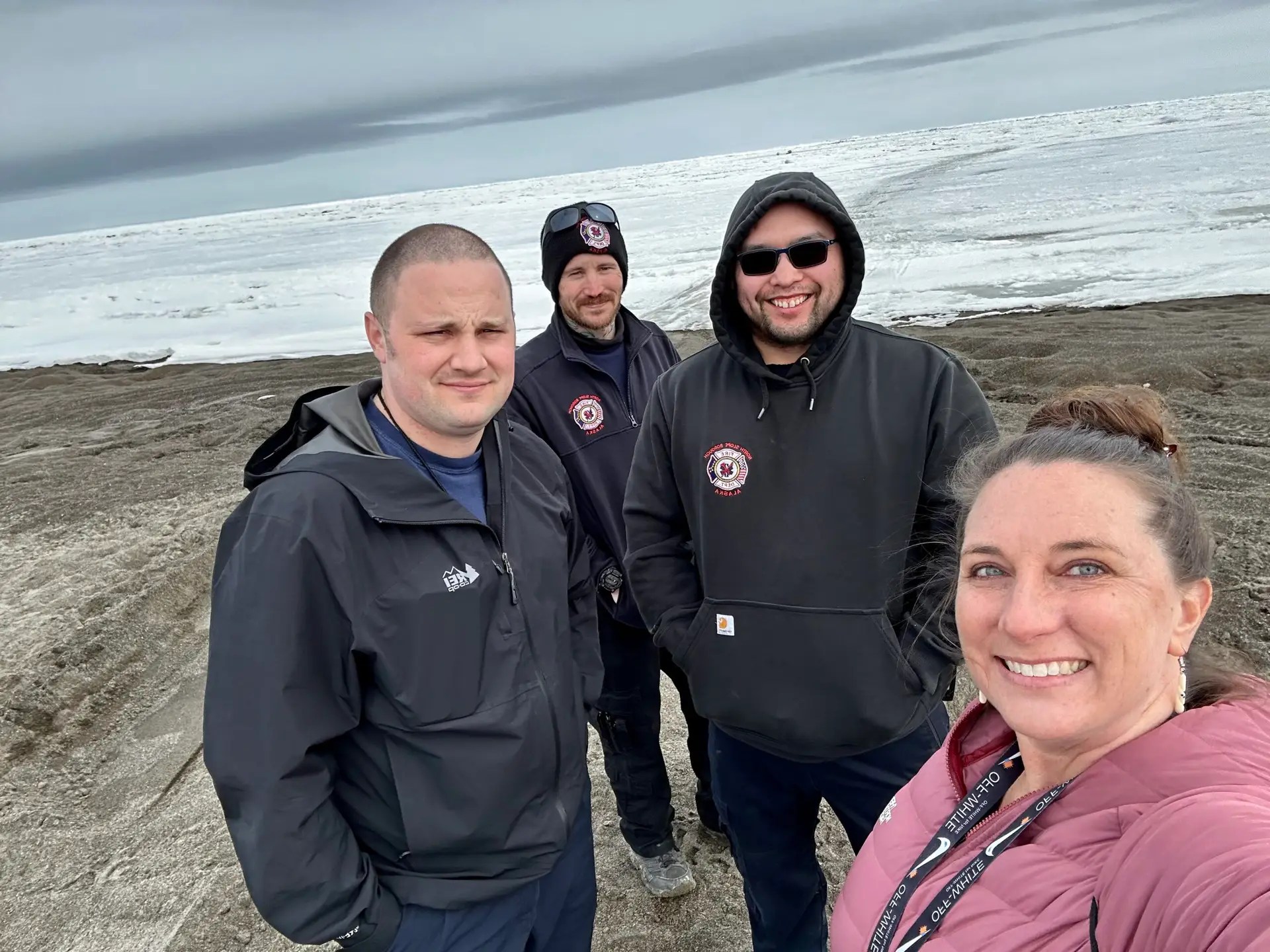 Kyle, Tony, and Garrett…my new Search and Rescue friends. These nice guys let me hitch a ride with them to look for the polar bear! Tony was on the same kind of chase as I was.