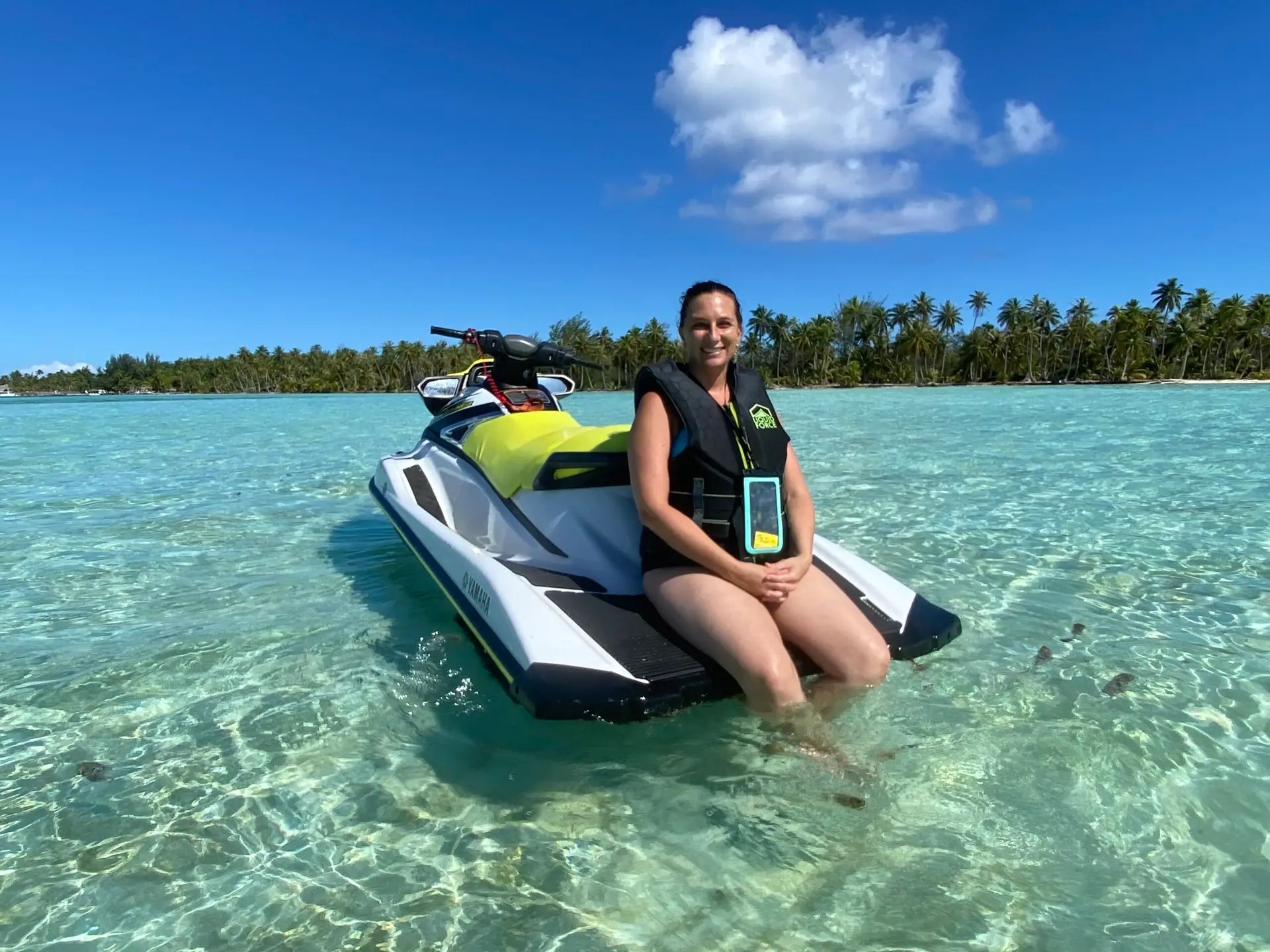 Just taking a little jet ski break