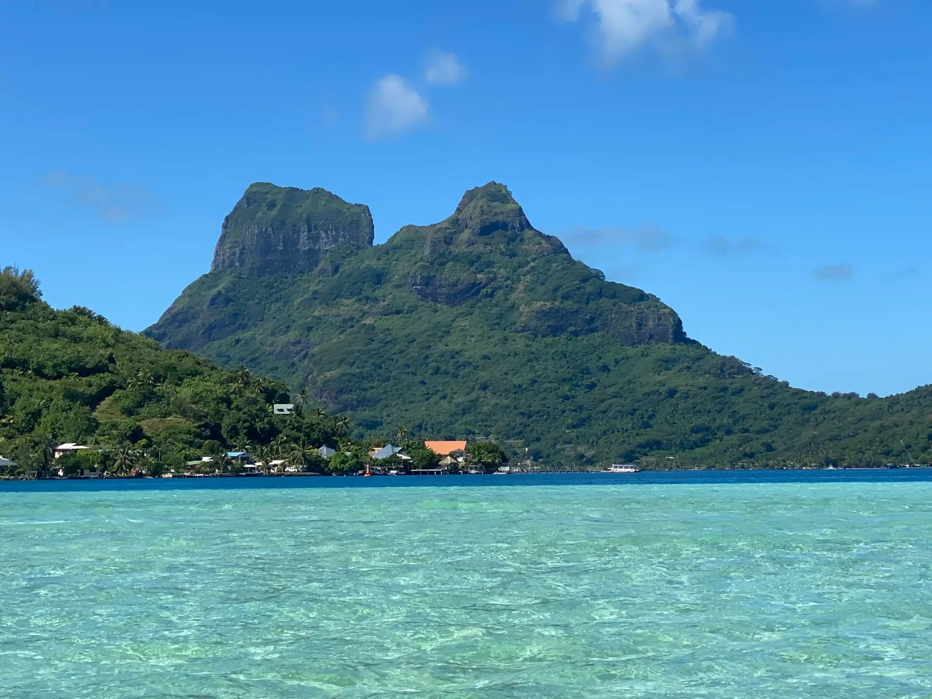 Mt. Otemanu from the water