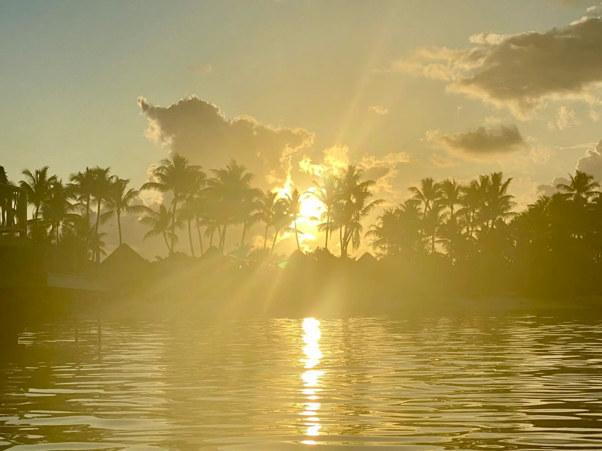 A Bora Bora sunset