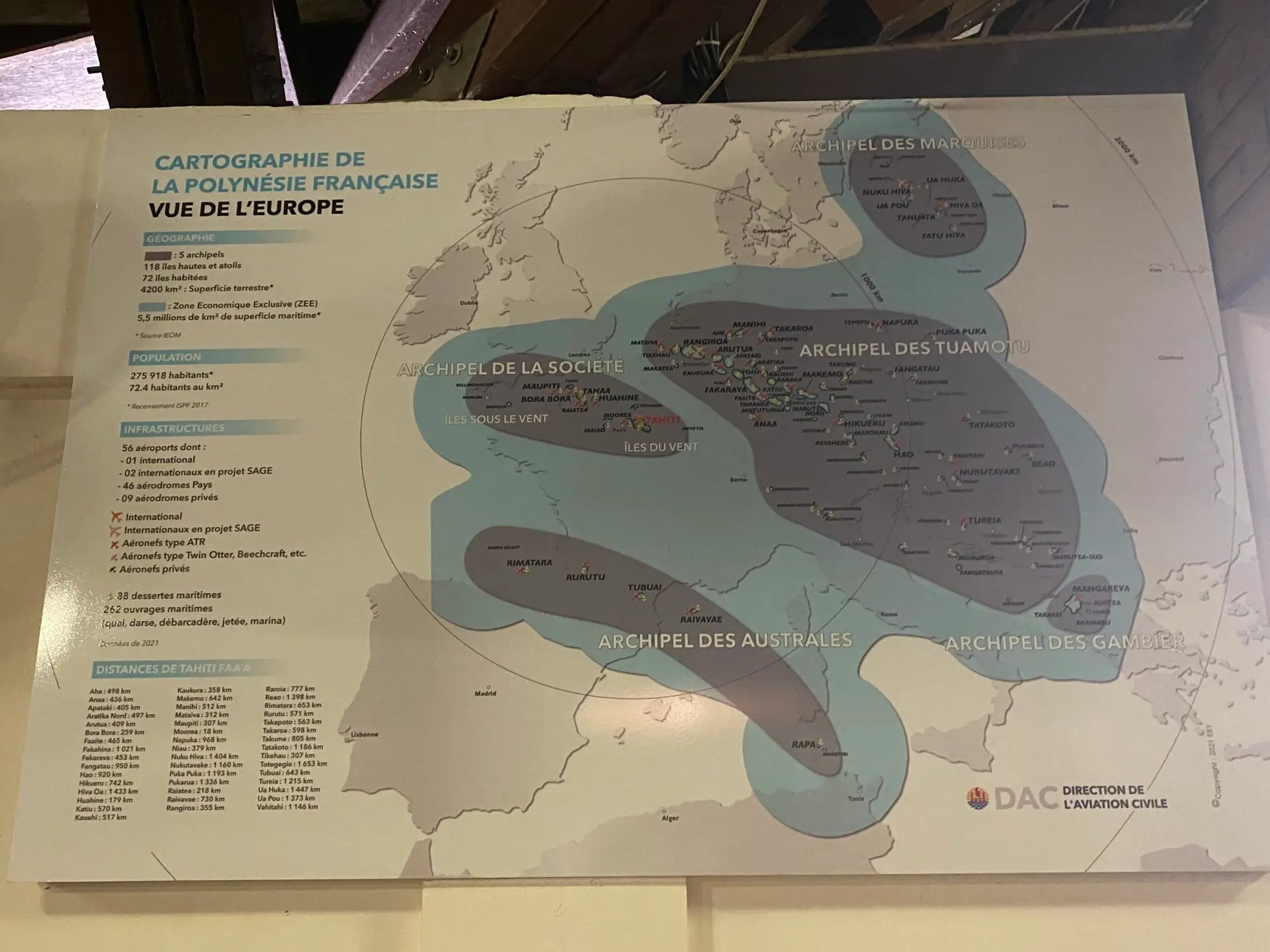 Map of French Polynesian