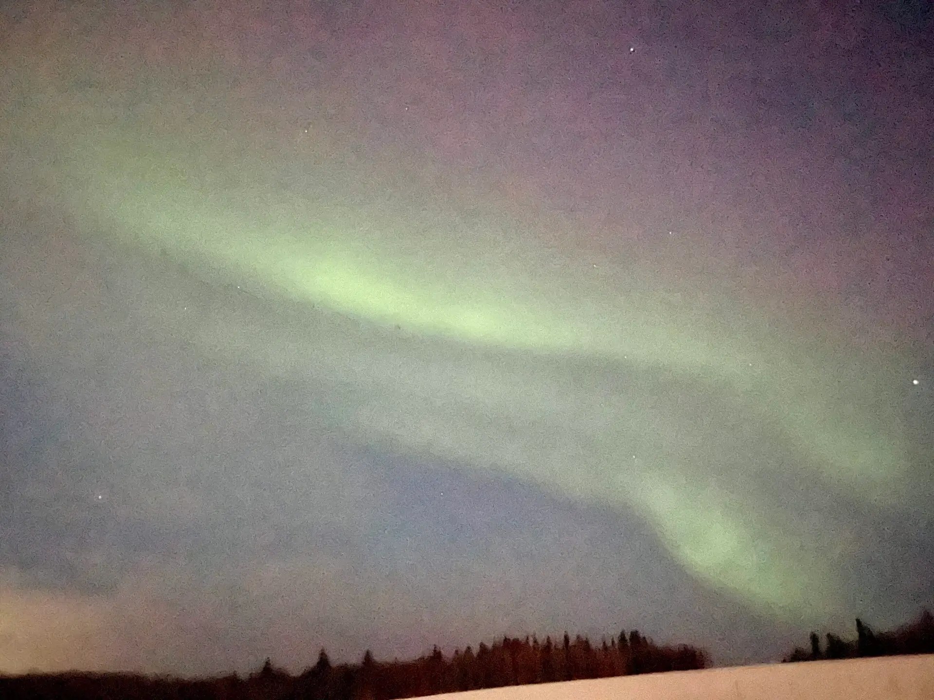 Our first aurora sighting