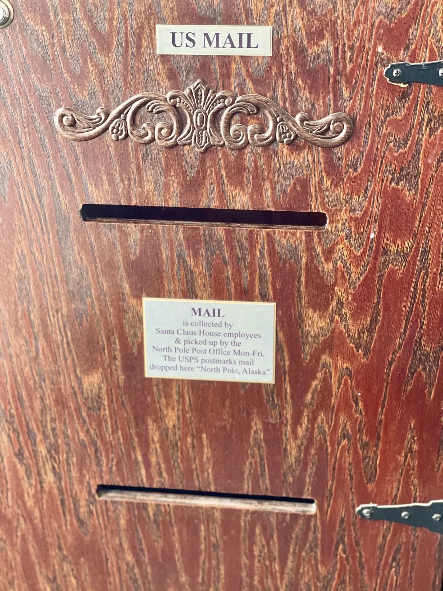 You can mail letters from here