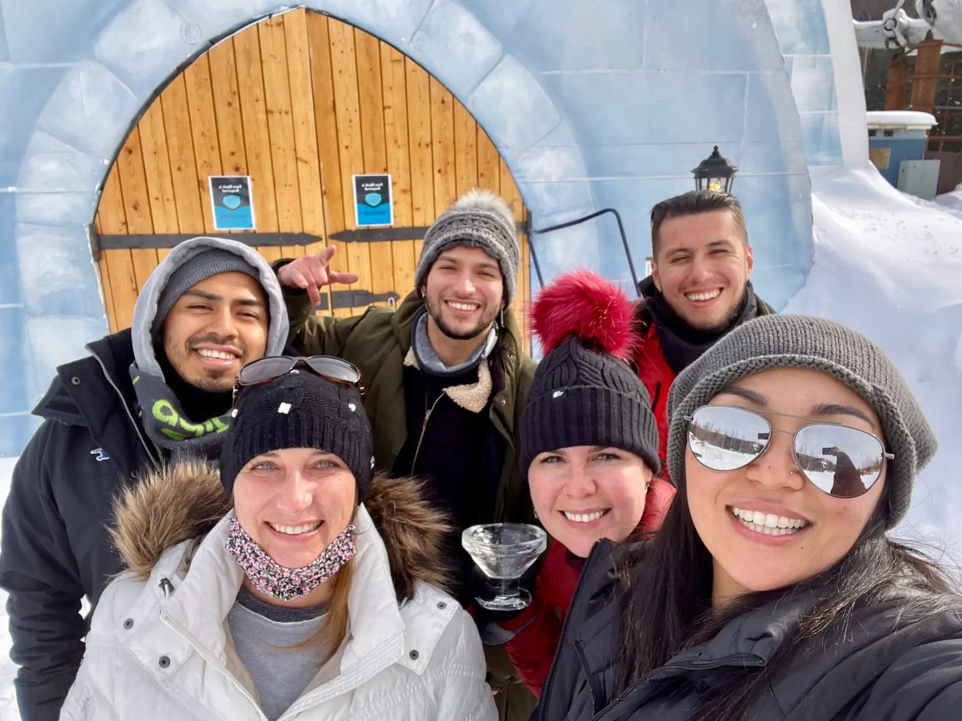 New friends from the Ice Bar