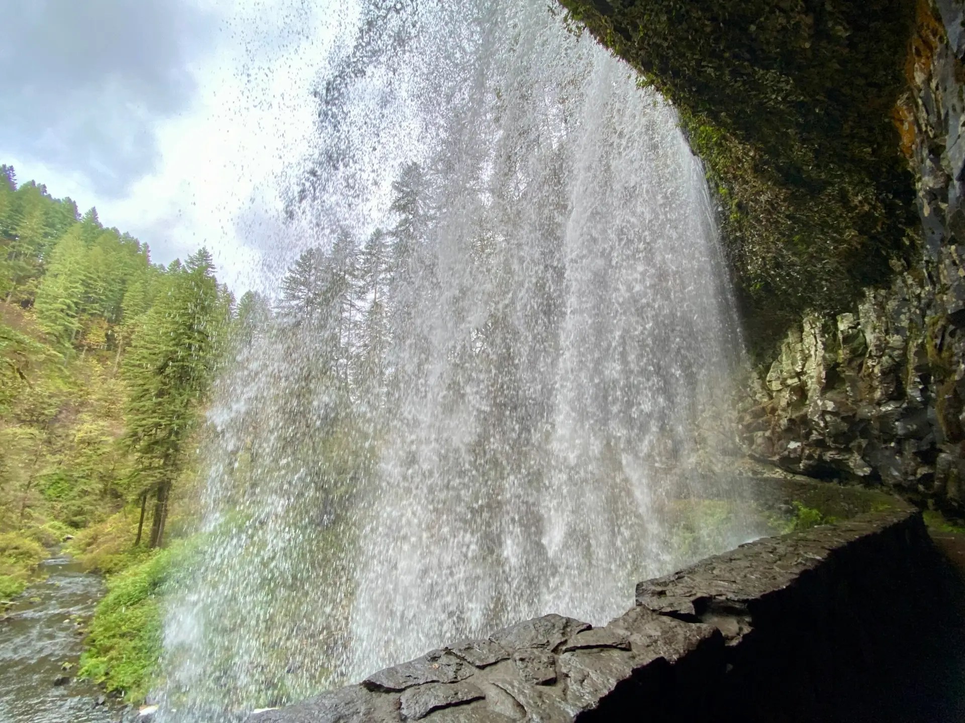 Behind Middle North Falls