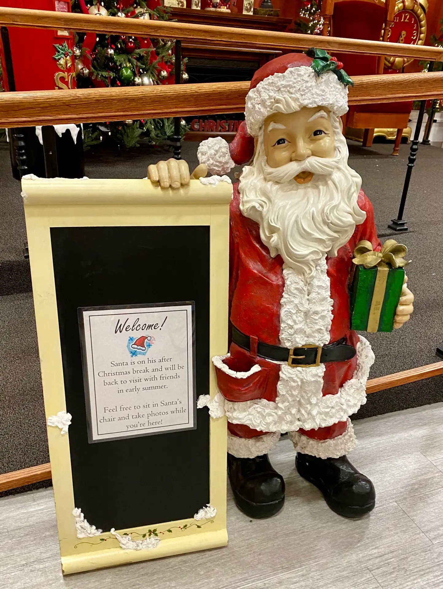 Santa was on vacation