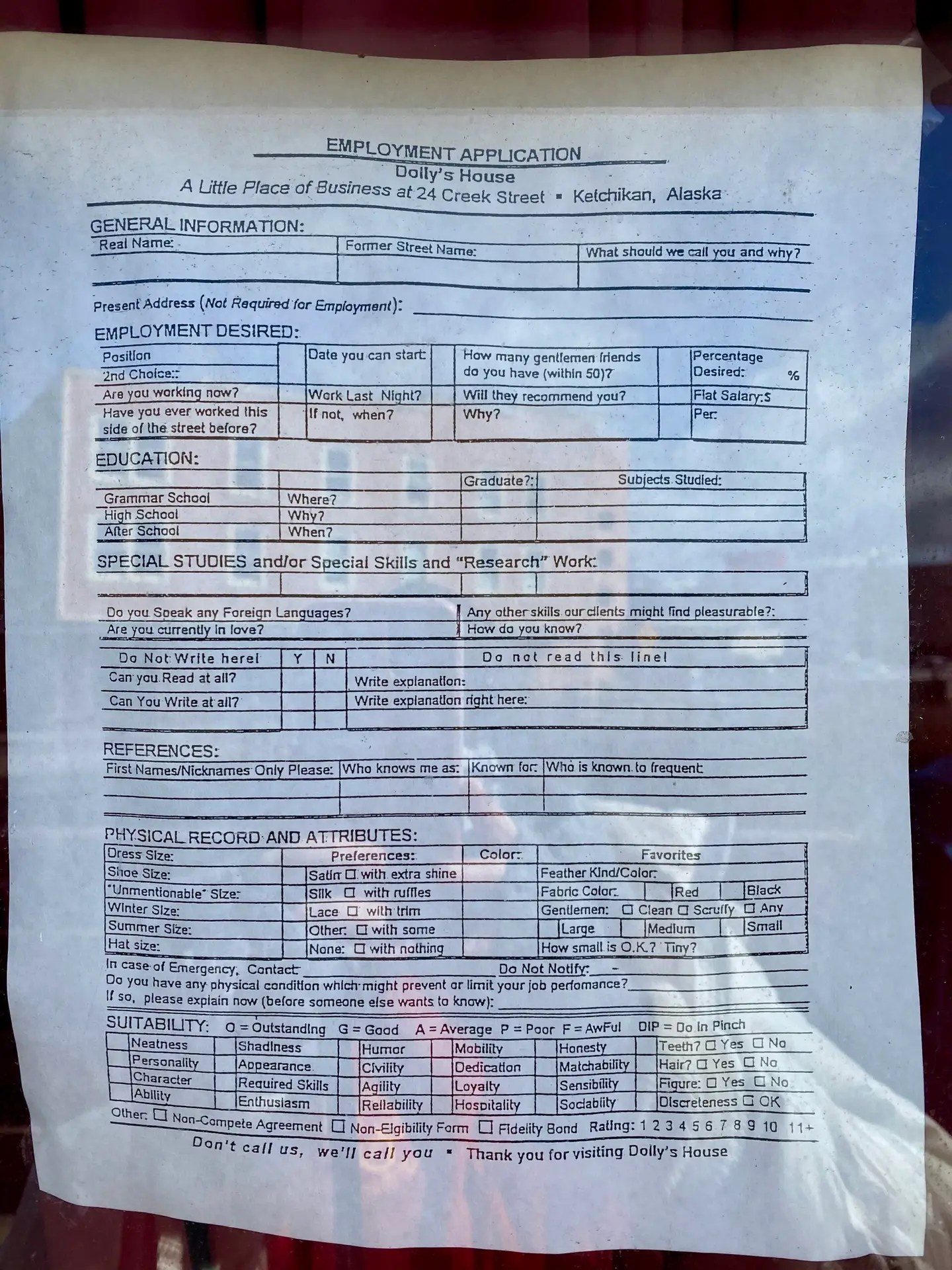 Creek Street, application for Dolly's House