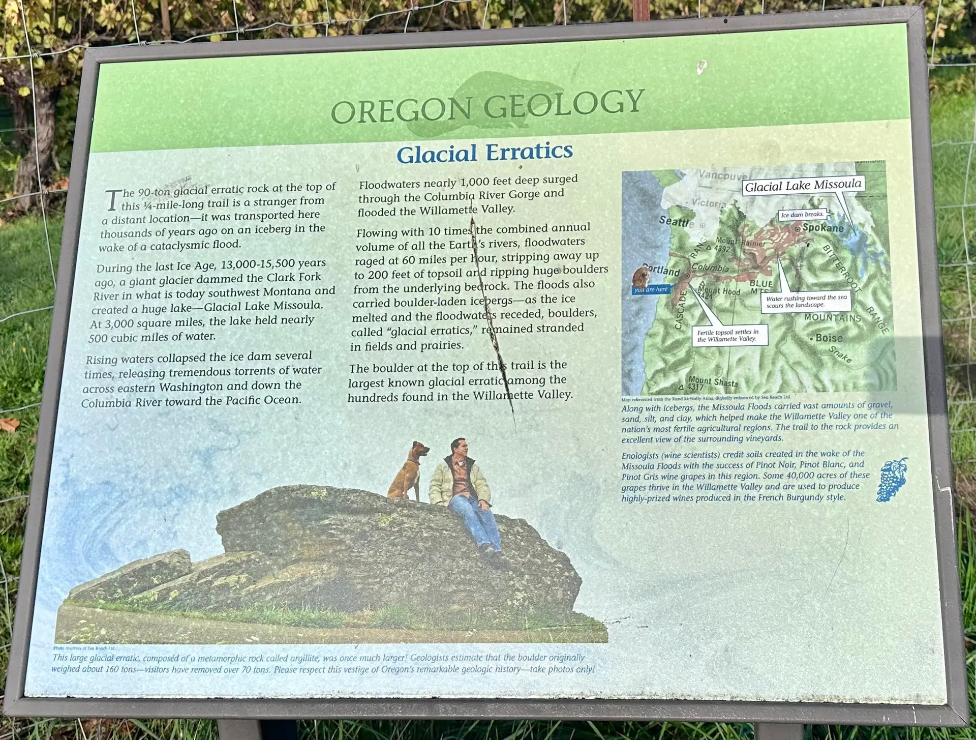 I like that there's a sign to give you a bit of history