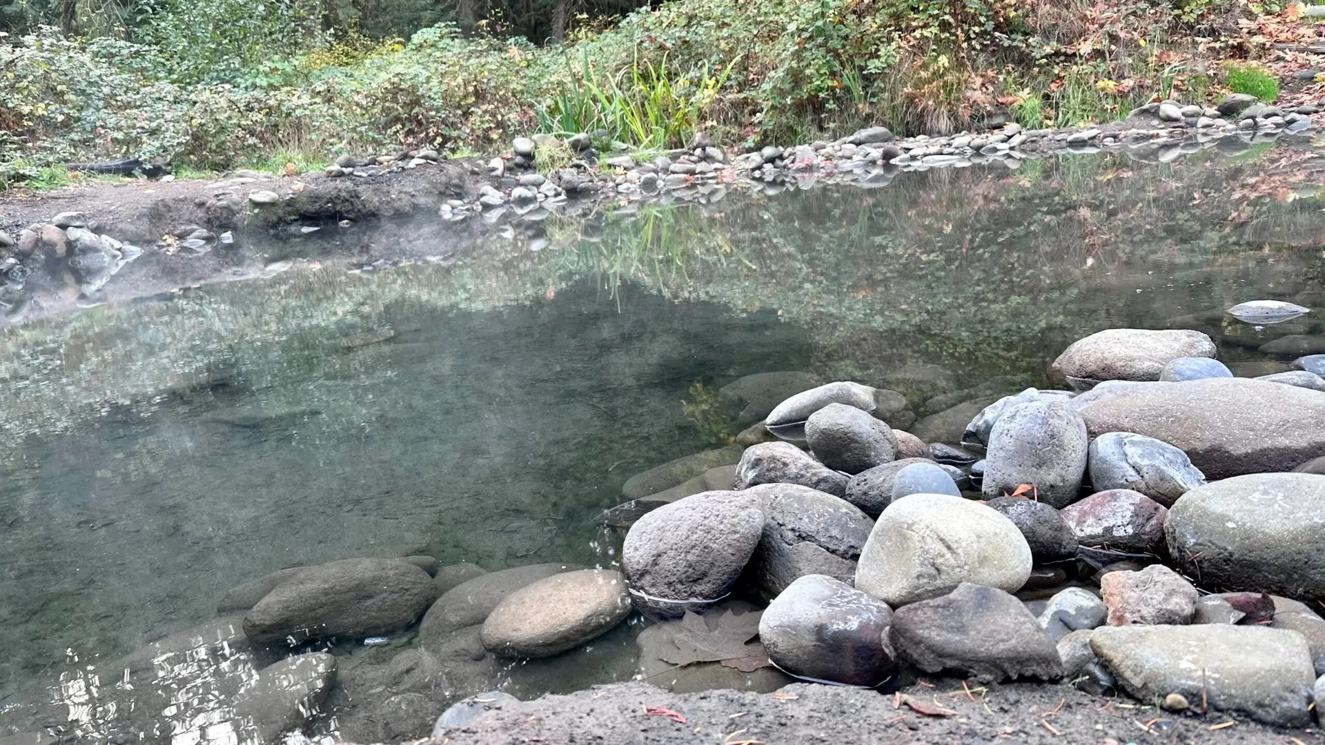 You can kind of see the steam