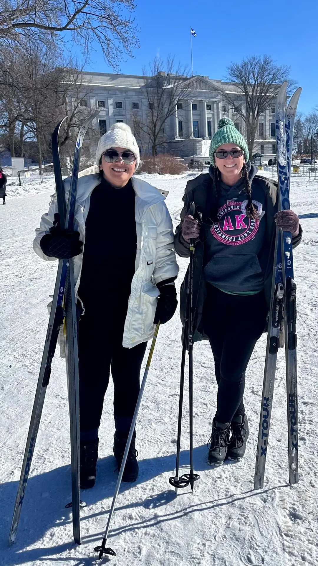 Cross country skiing, my new favorite sport that I may never do again :D