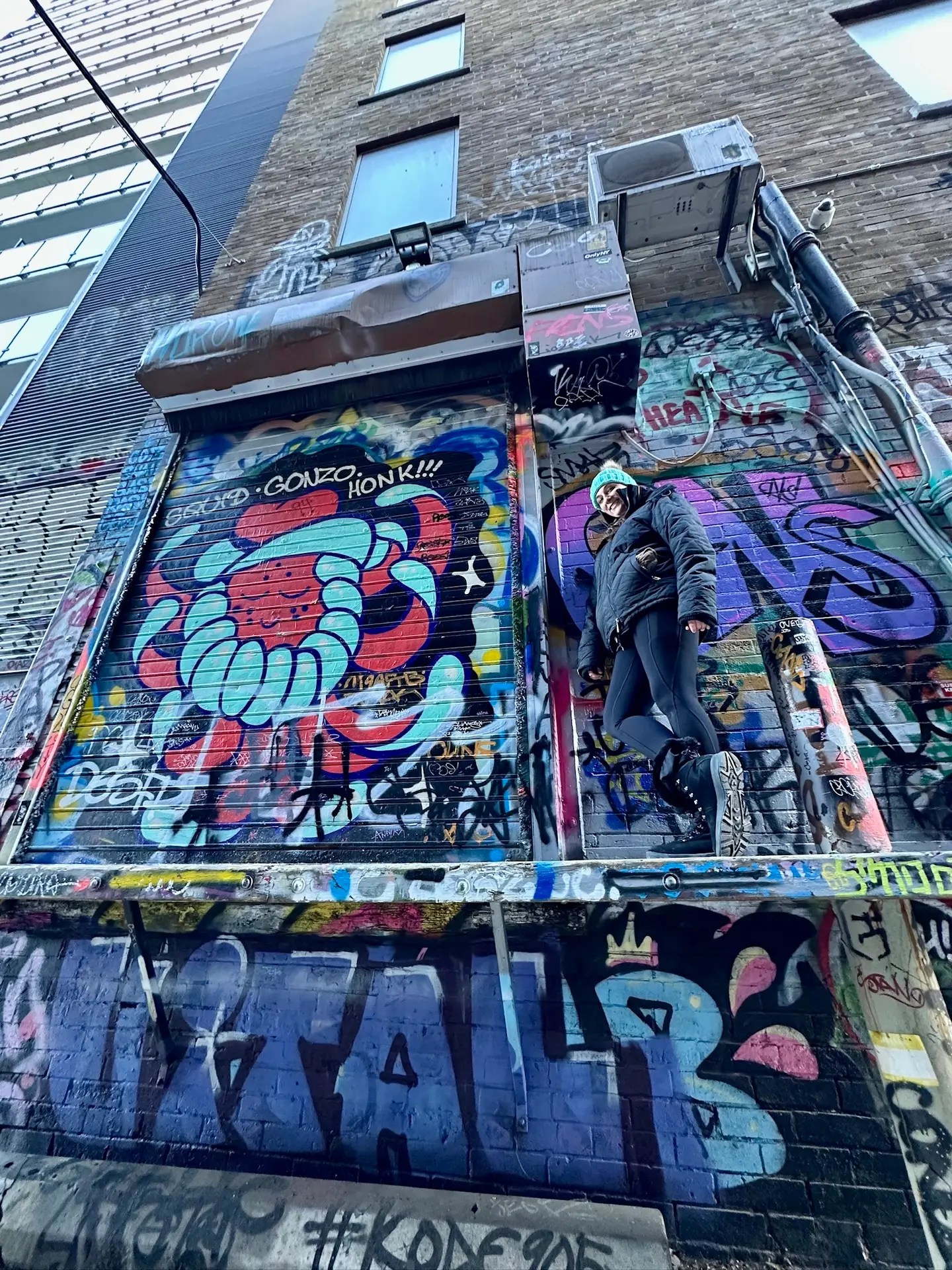 Tiff was all about the photography in graffiti alley