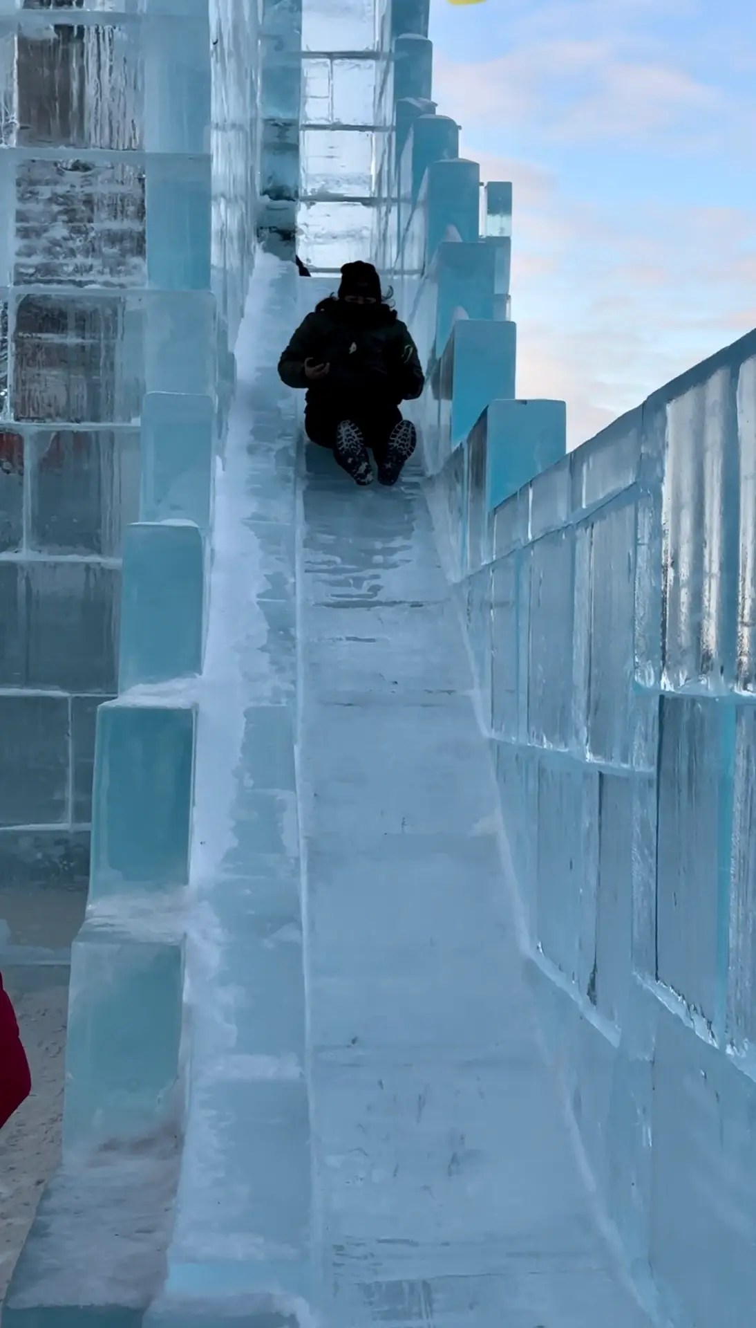 Tiff sliding out of Bonhamme's castle