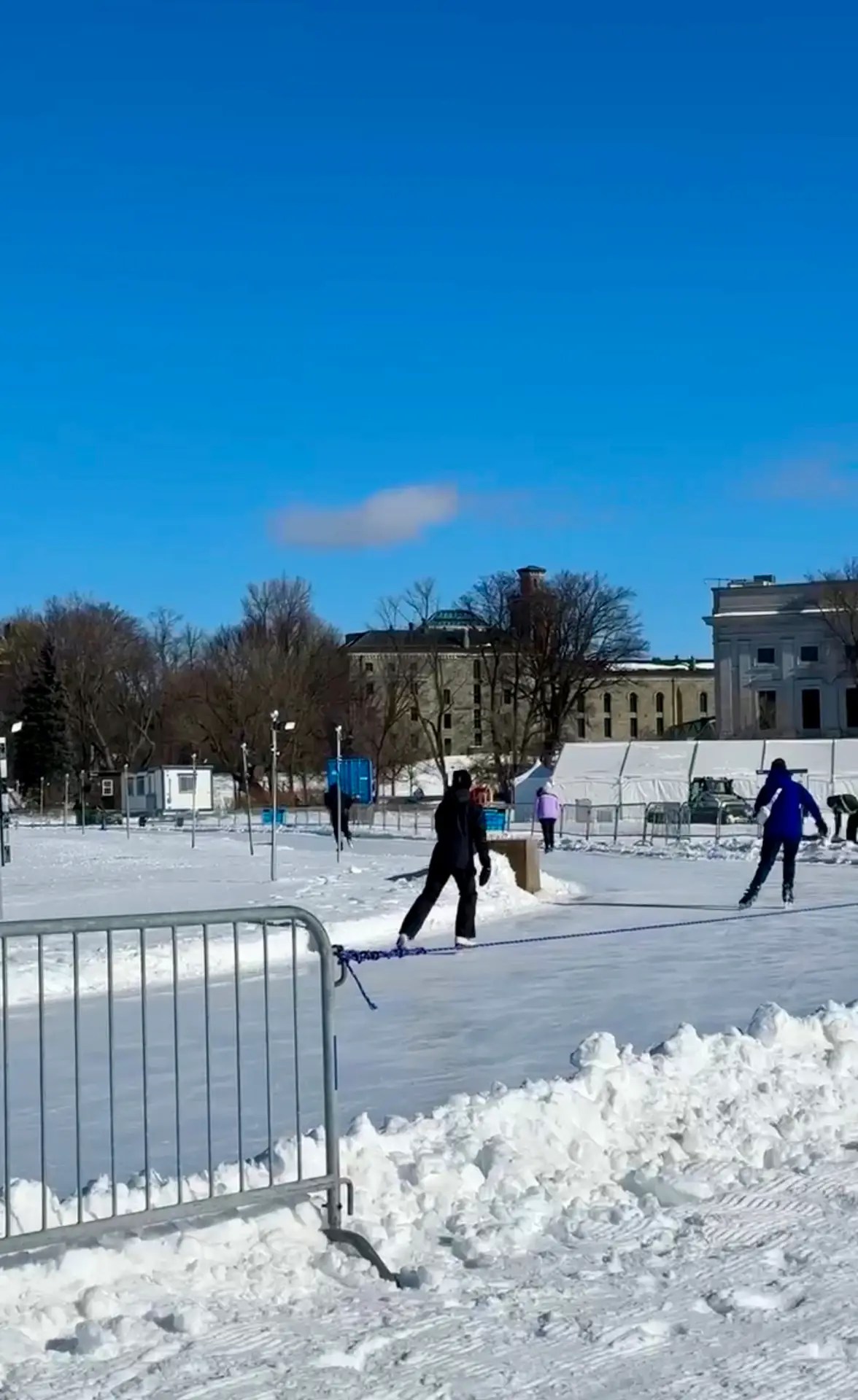 The world's largest outdoor ice skating rink