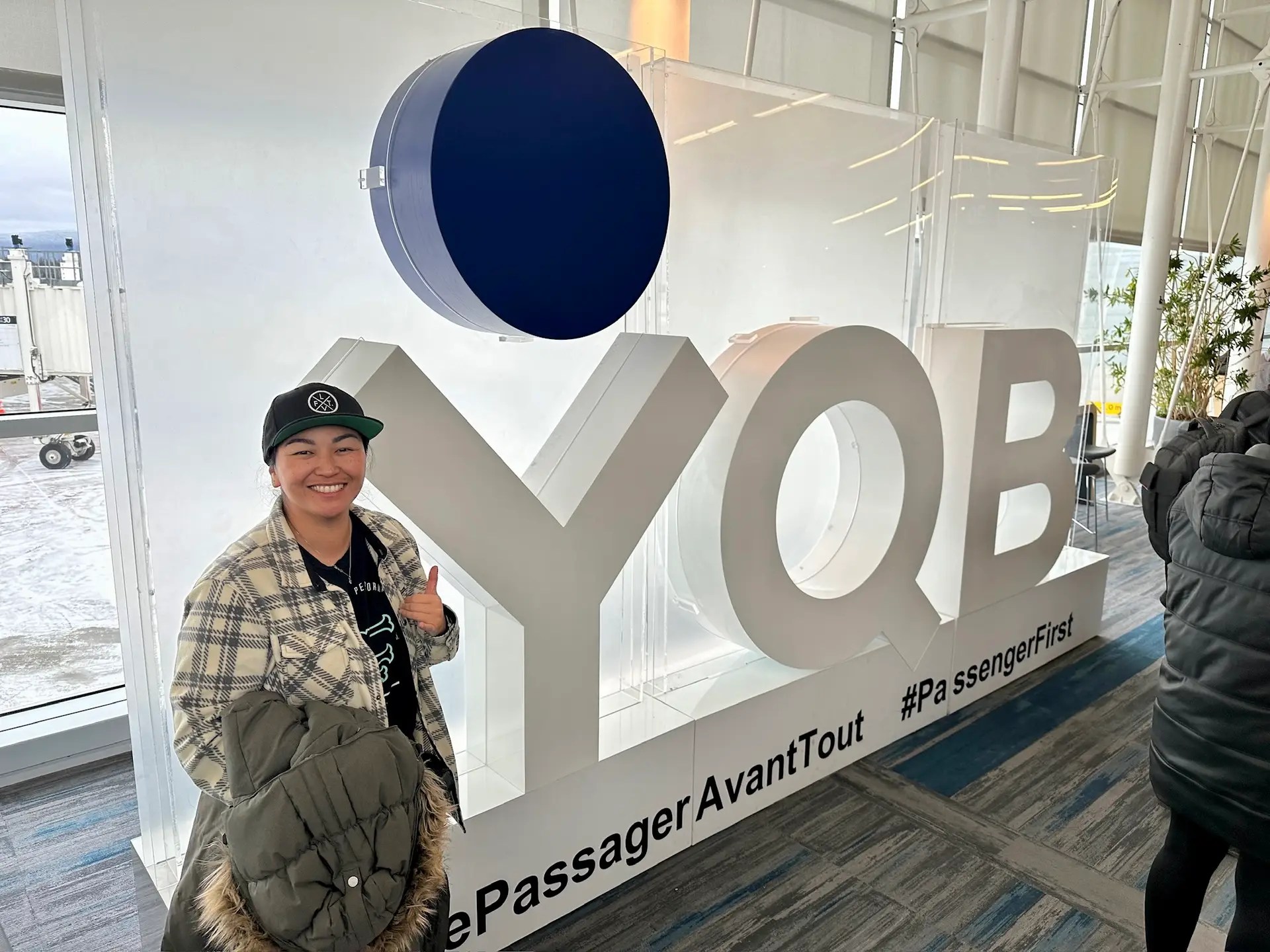 At the Quebec airport