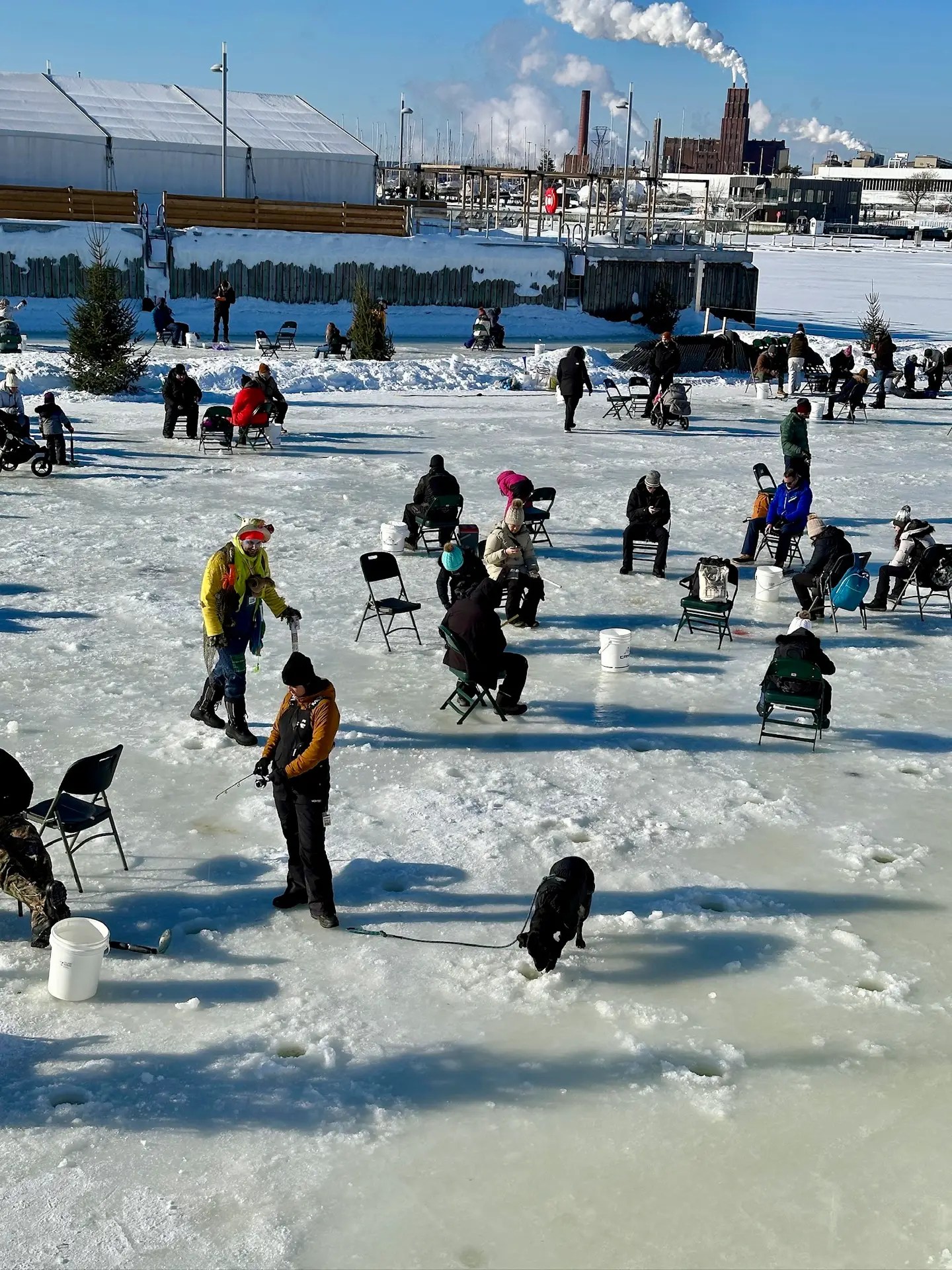 They put 3000 trout in the water on Thursday; we were there on Saturday.
