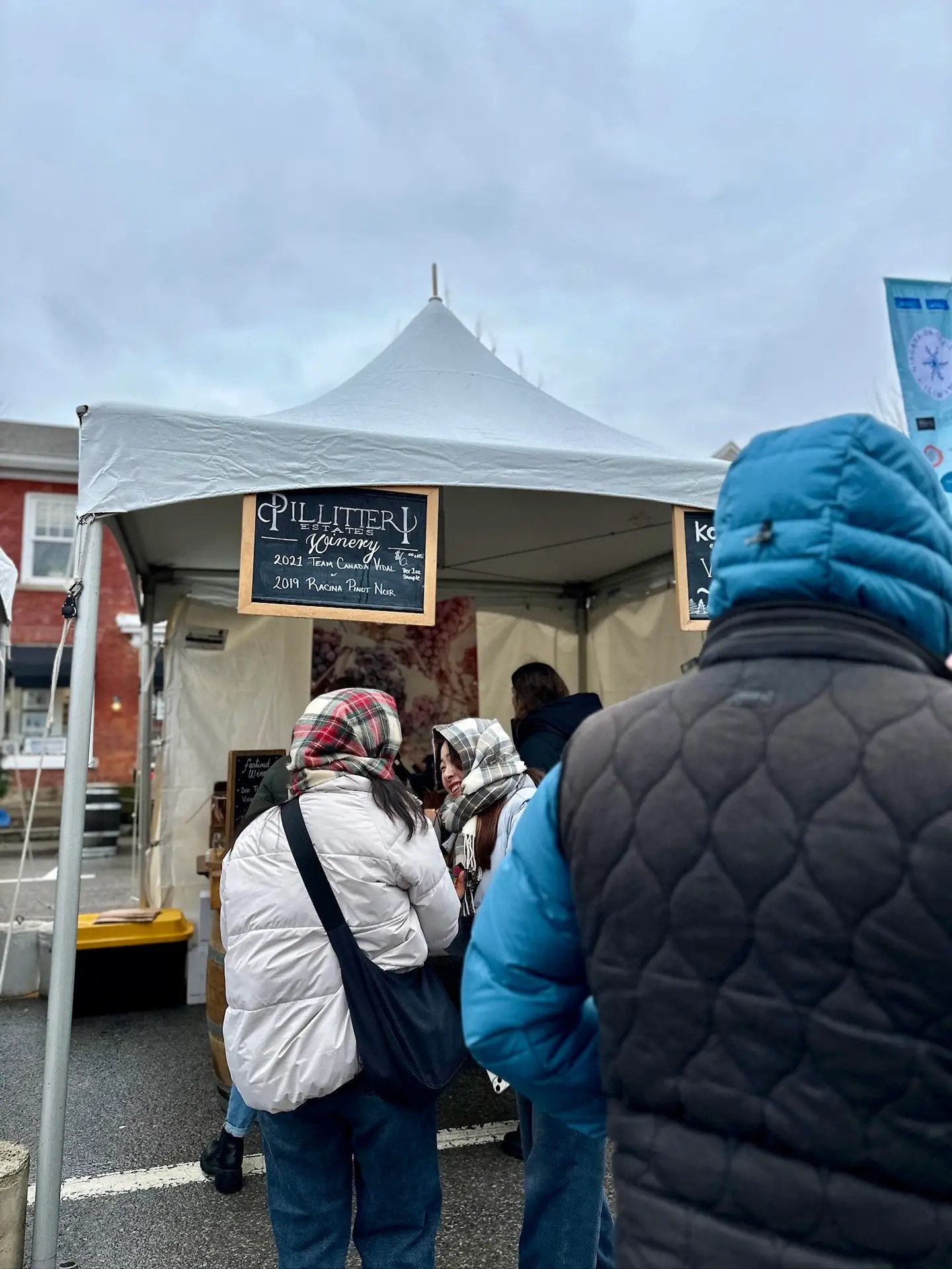 One of the ice wine booths