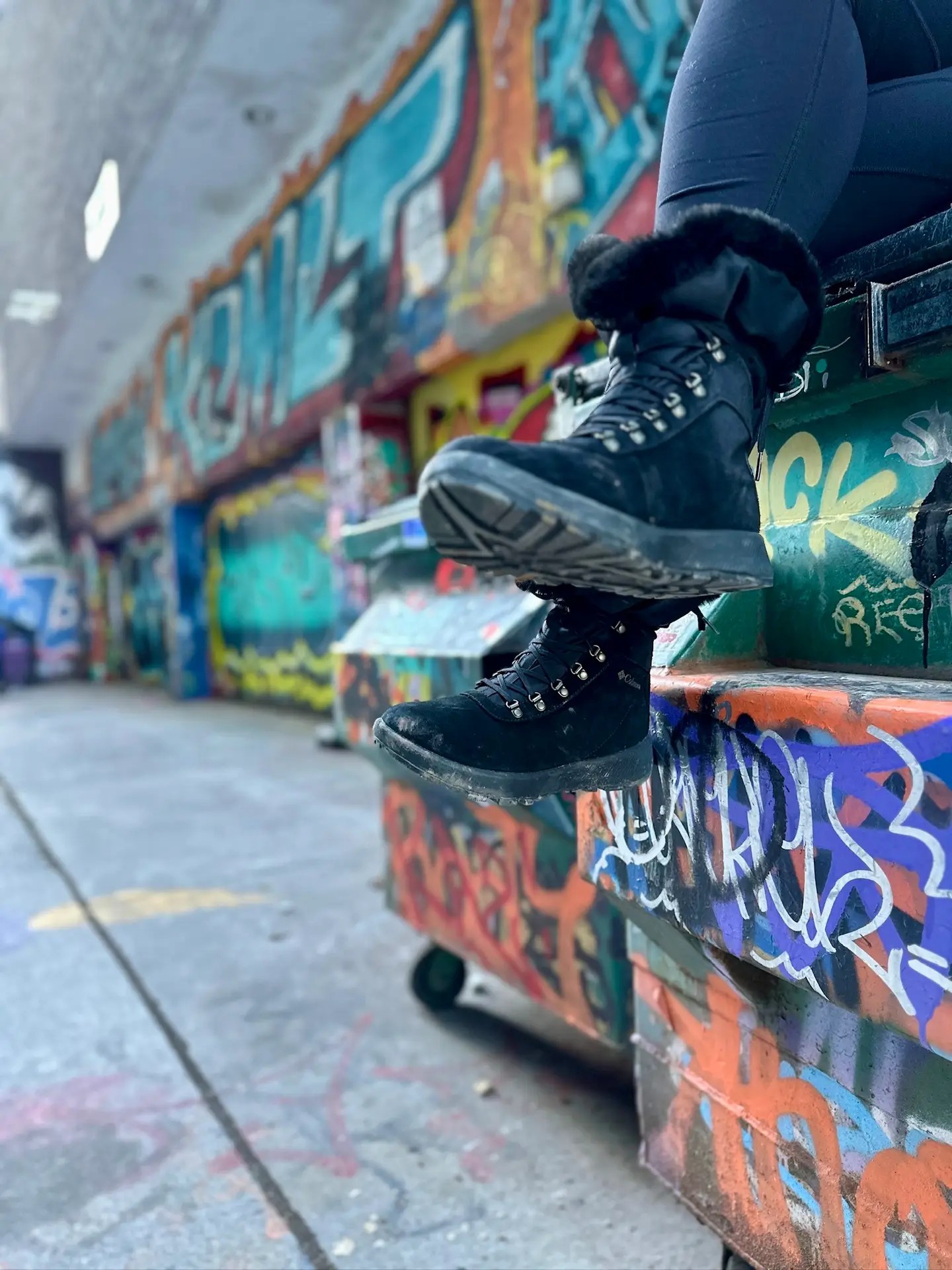 She even made me climb the dumpster