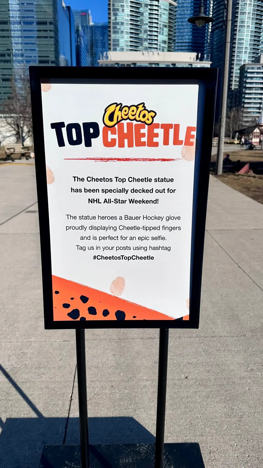 I'm not sure what's up with the Cheeto...