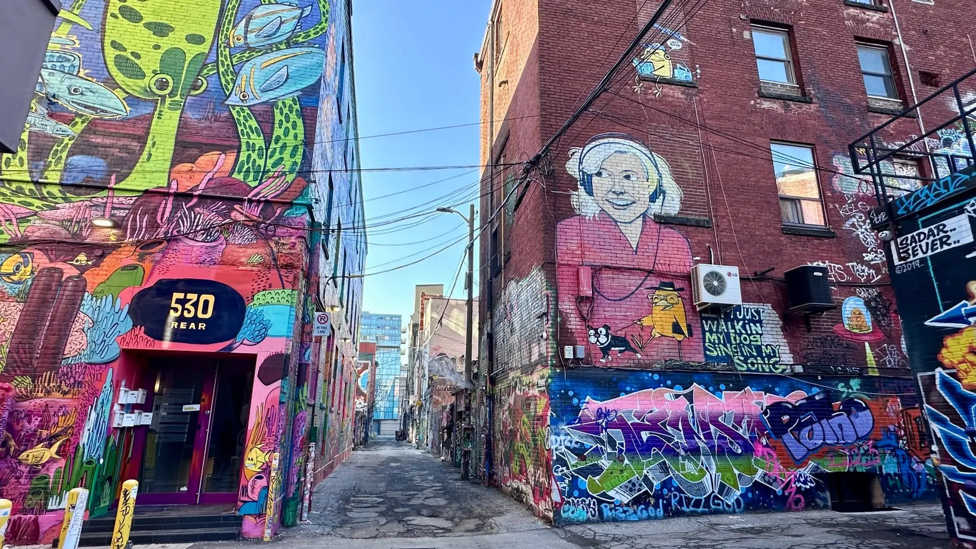 Here it is...graffiti alley!