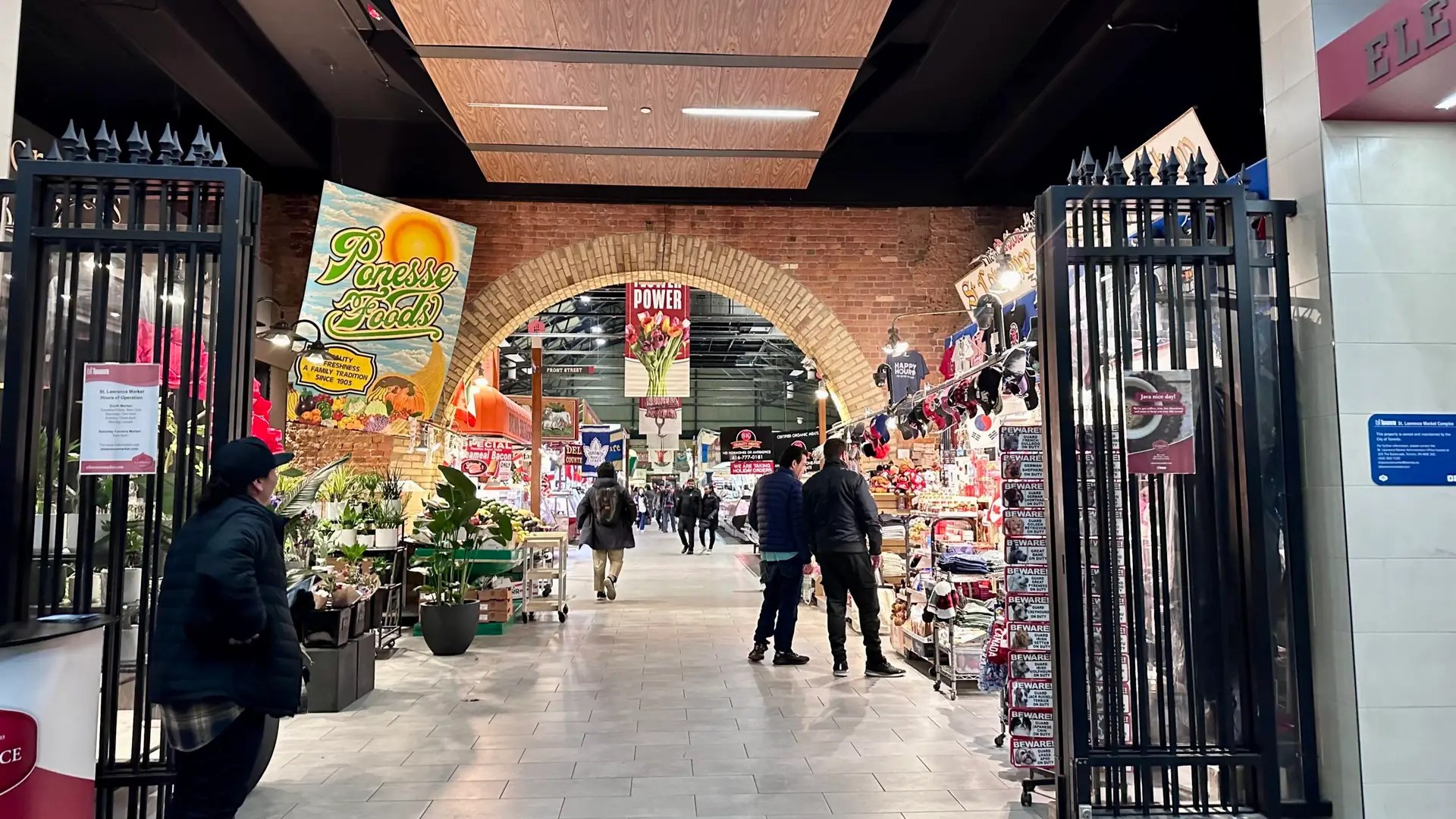 Inside the St. Lawrence Market