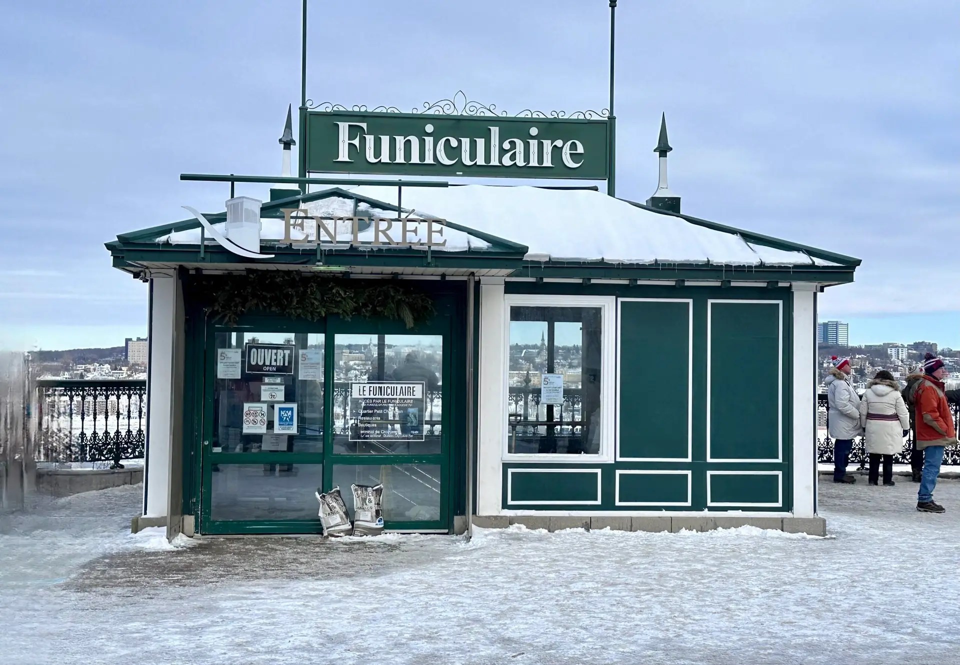 At the top of the Funiculaire