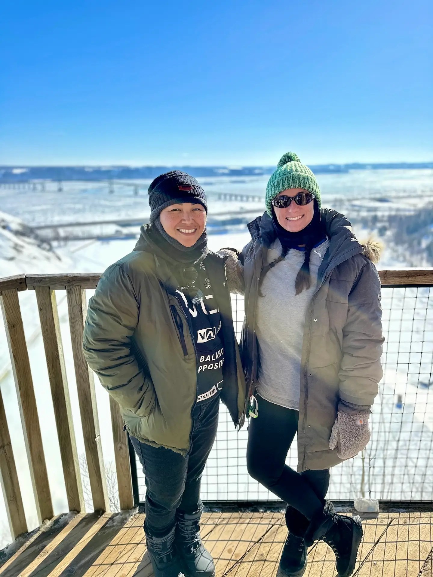 Tiff and I on one of the lookouts