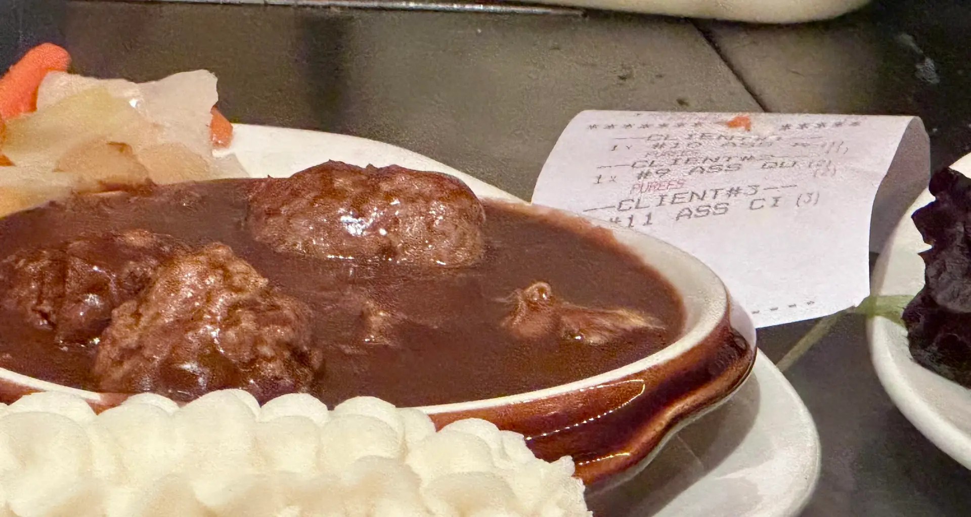 This was the most popular dish at this restaurant...note the ticket!