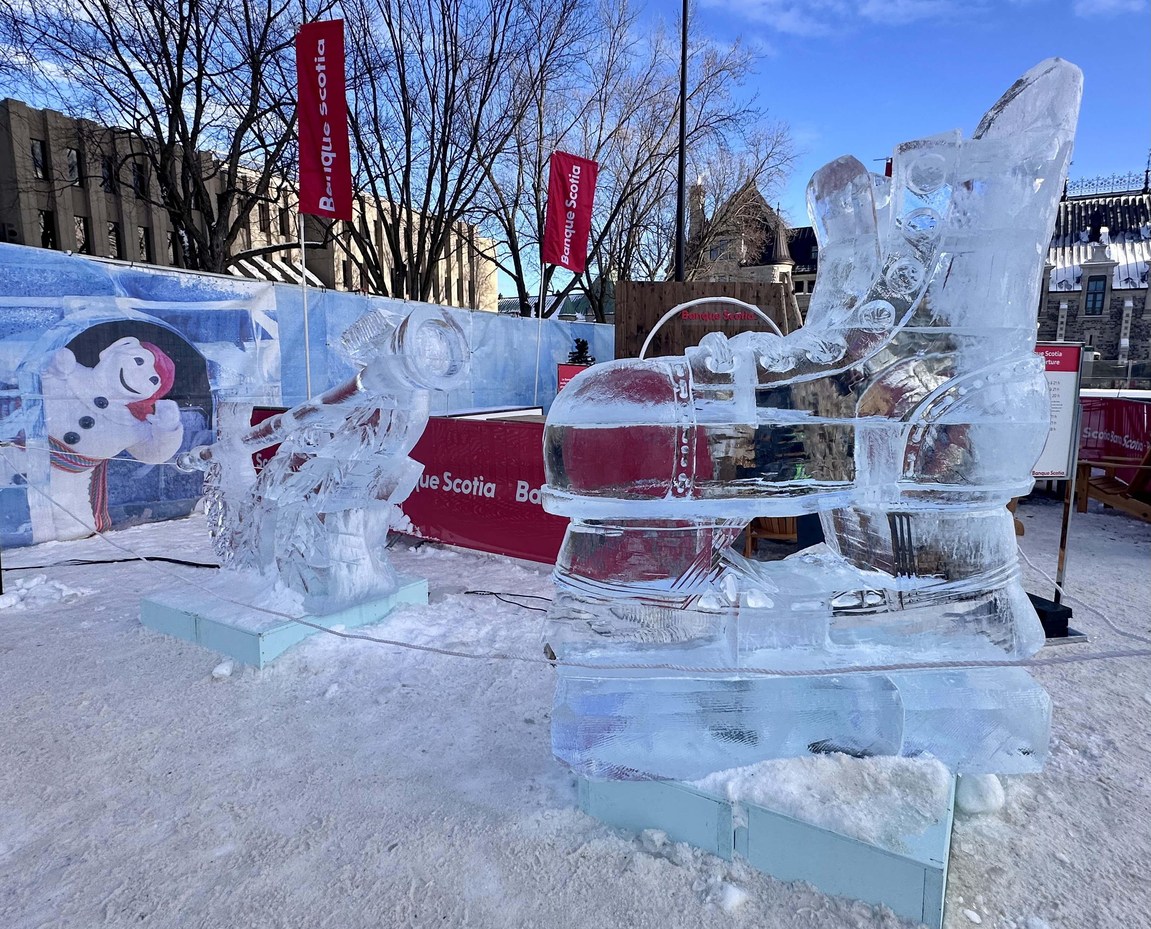 An ice skate...I see what they did there!