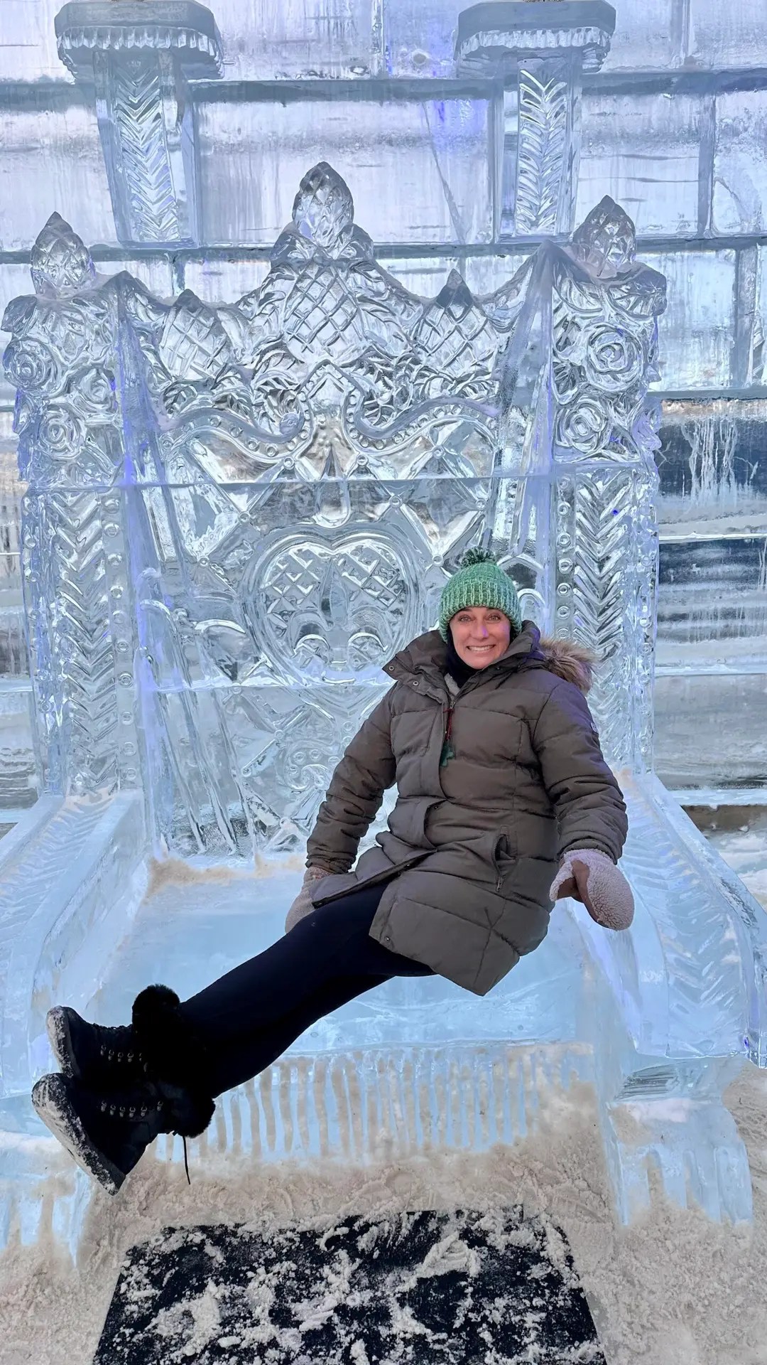 Ice chairs are slick