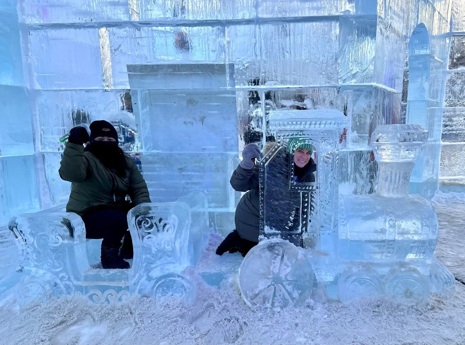 The ice train in Bonhamme's castle