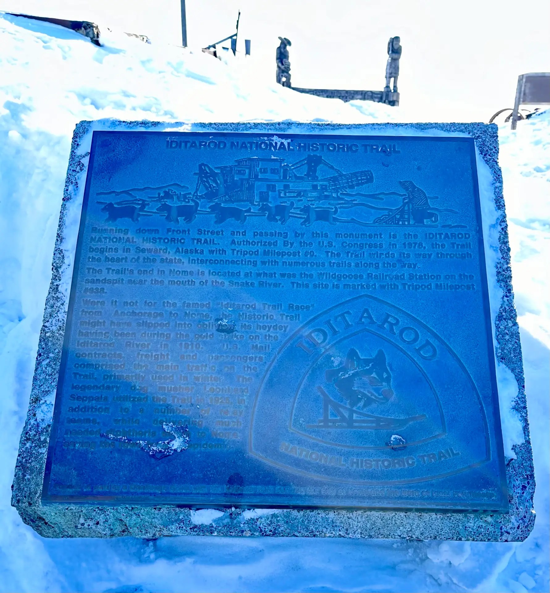 Iditarod National Historic Trail Marker