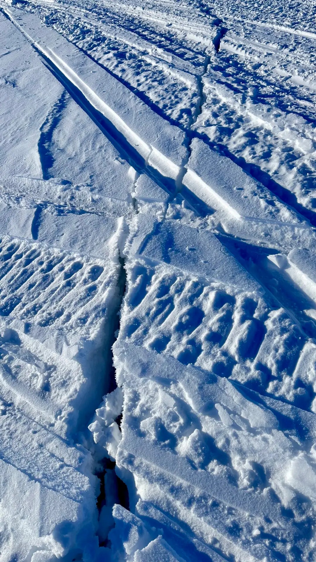 Sometimes cracks like this make me think...but only for a second, and then I walk over them anyways.