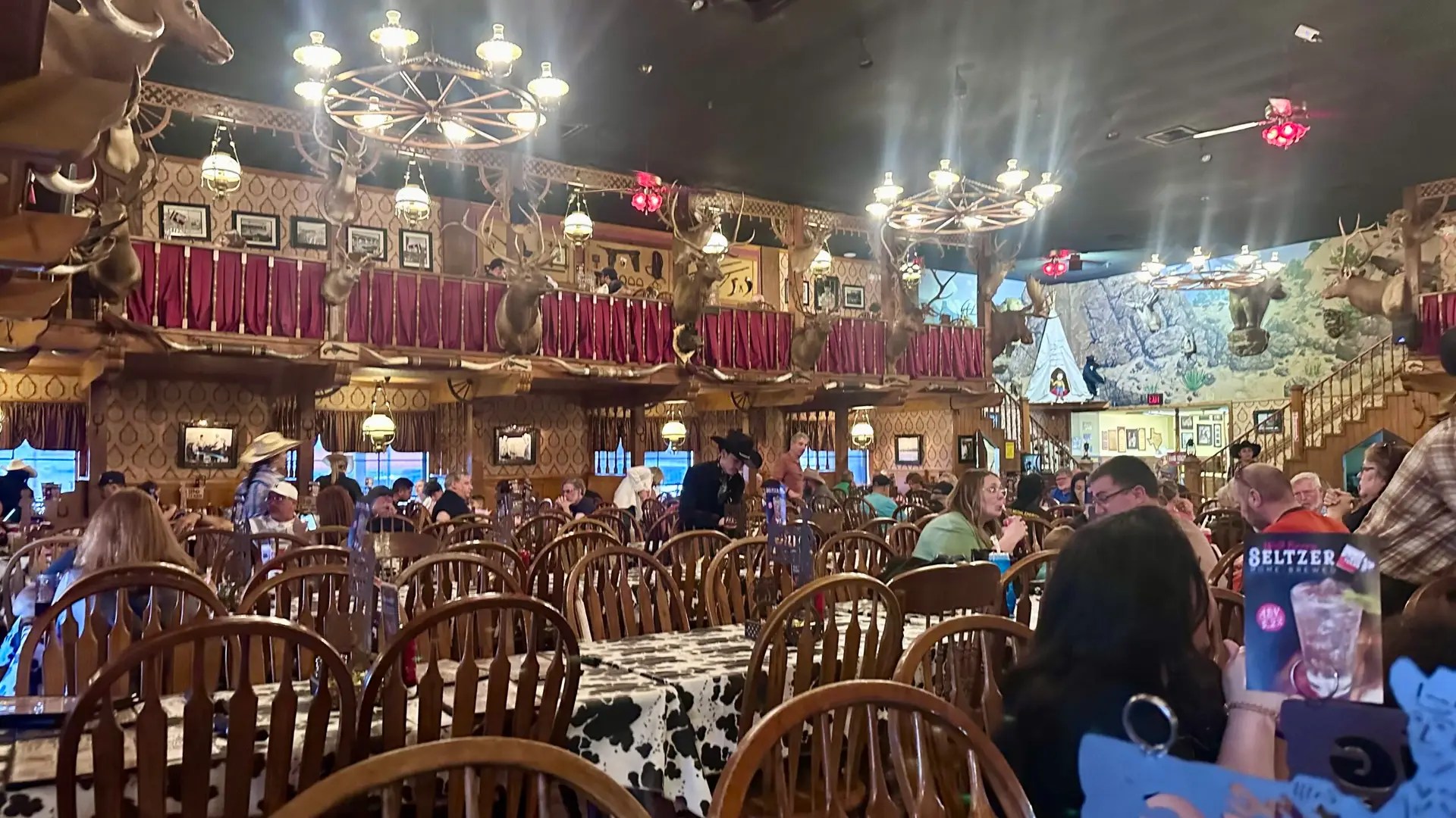 The restaurant setup