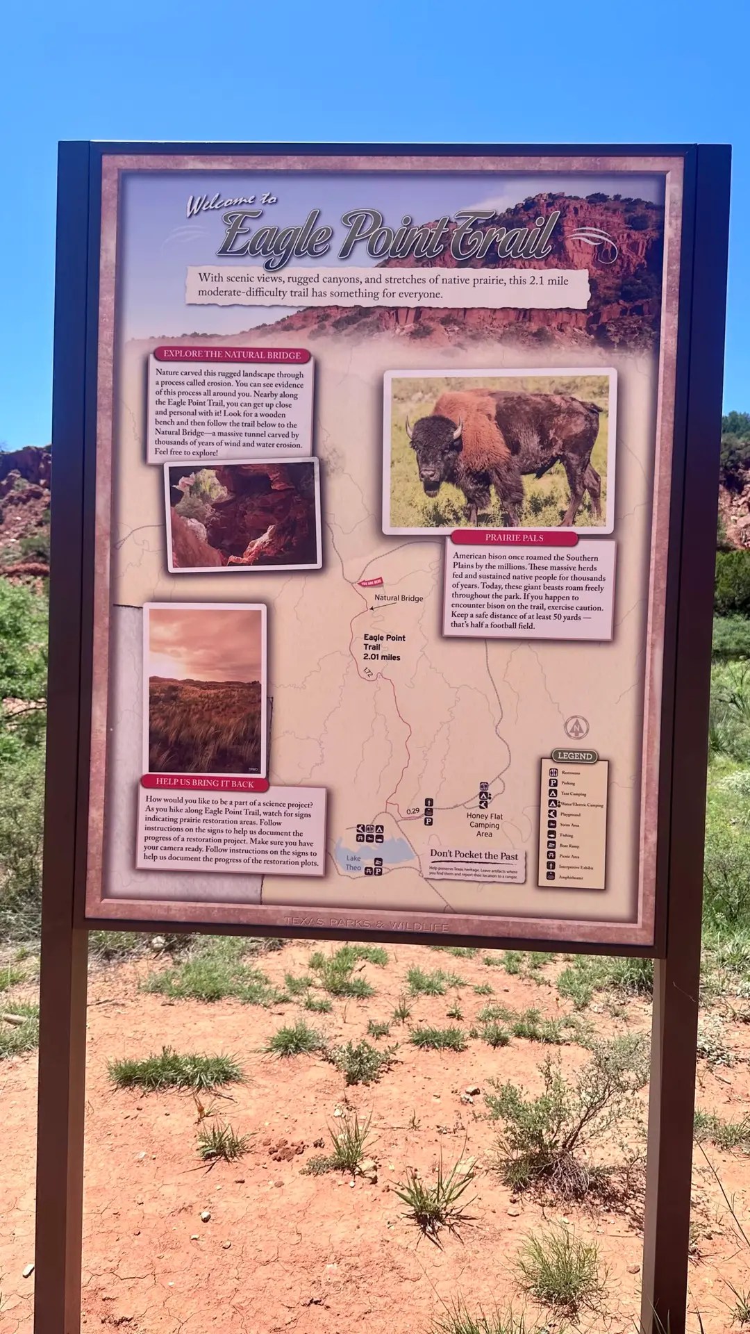 I did just the start of this trail to see the natural bridge.