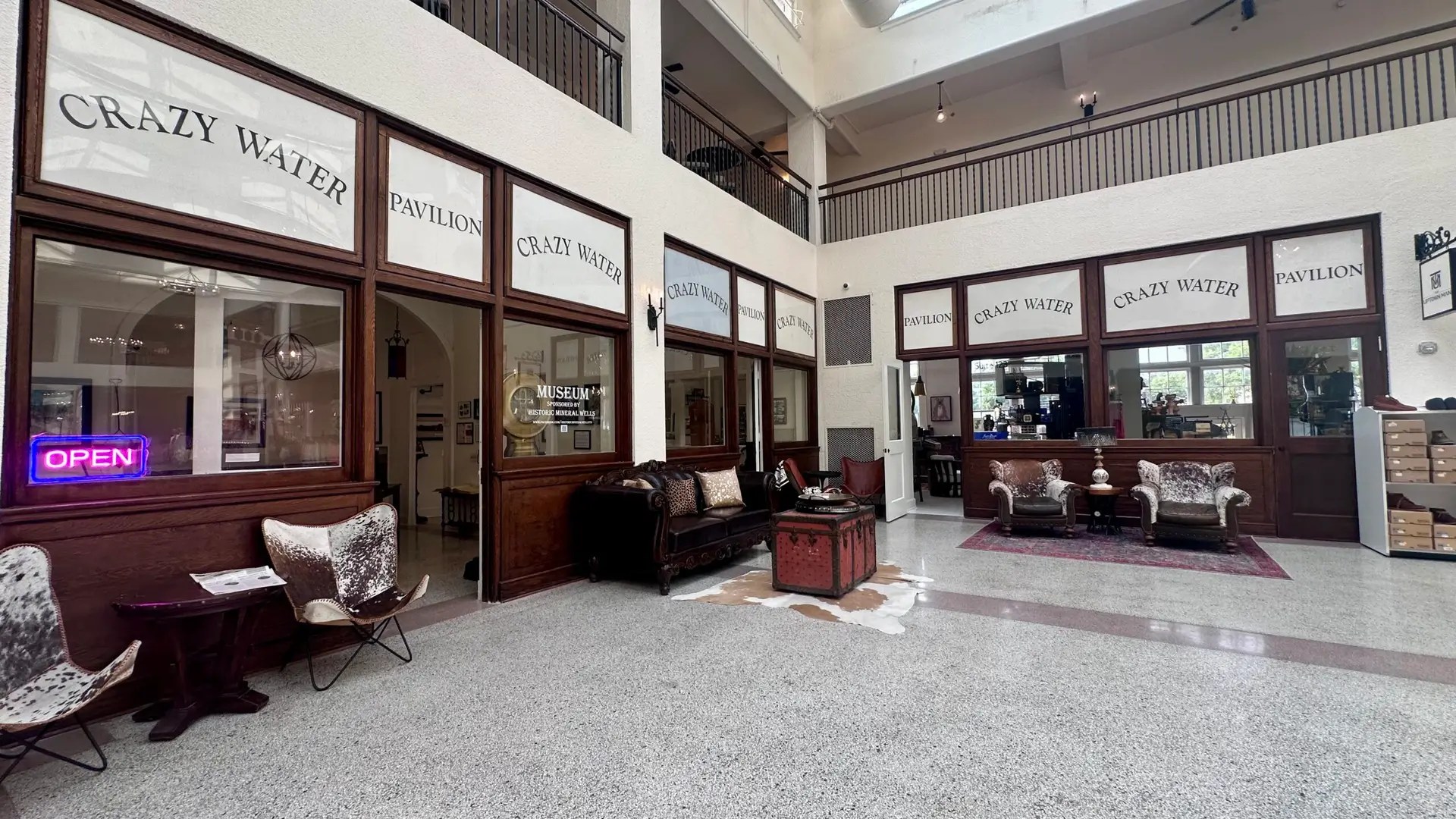 The museum inside the Crazy Water Hotel