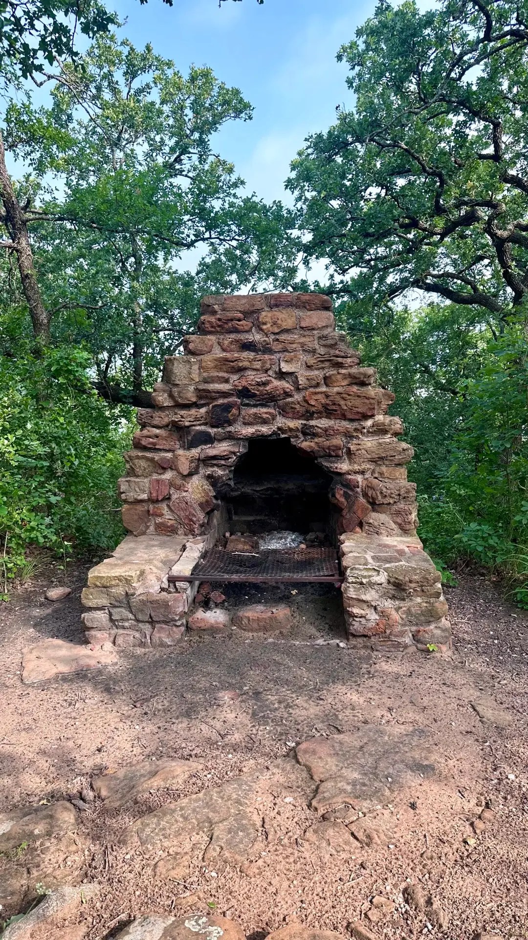 One of the fireplaces.