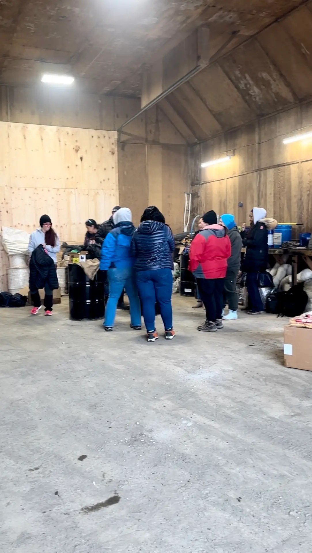 This is where we set up, divided into teams and divied up smoke detectors, and returned for the community BBQ.