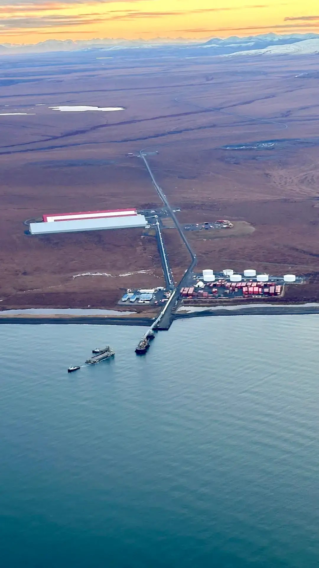 I finally figured out that this is connected to Red Dog Mine. Red Dog is a zinc and lead mine, and we hear about it a lot because a lot of the natives work out there for weeks at a time. There’s good money in it, supposedly. The road to the mine is 52 miles!