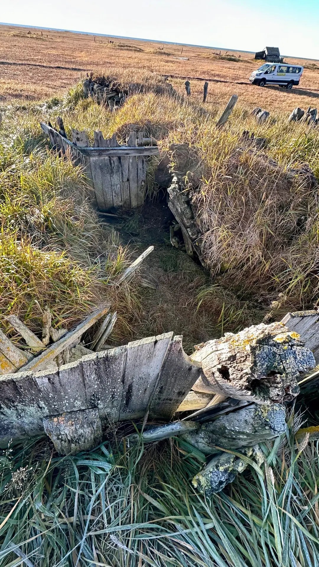 Here you can see the entire hut from the back