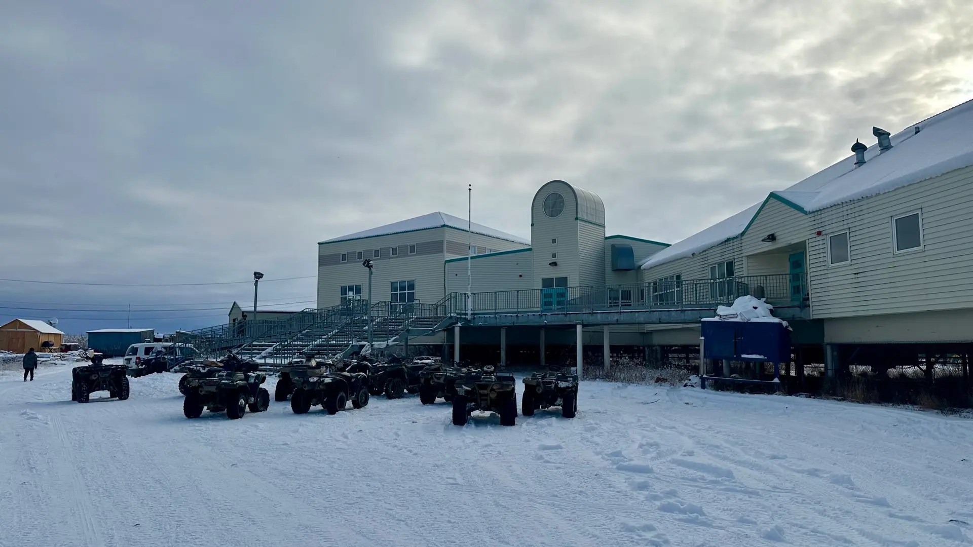 This is how they get to school here. I love it!