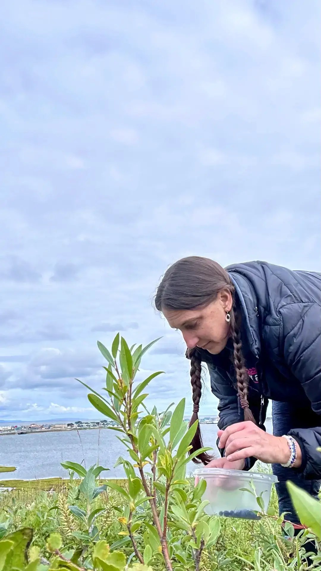 Berry picking is a lot of bending or squatting!