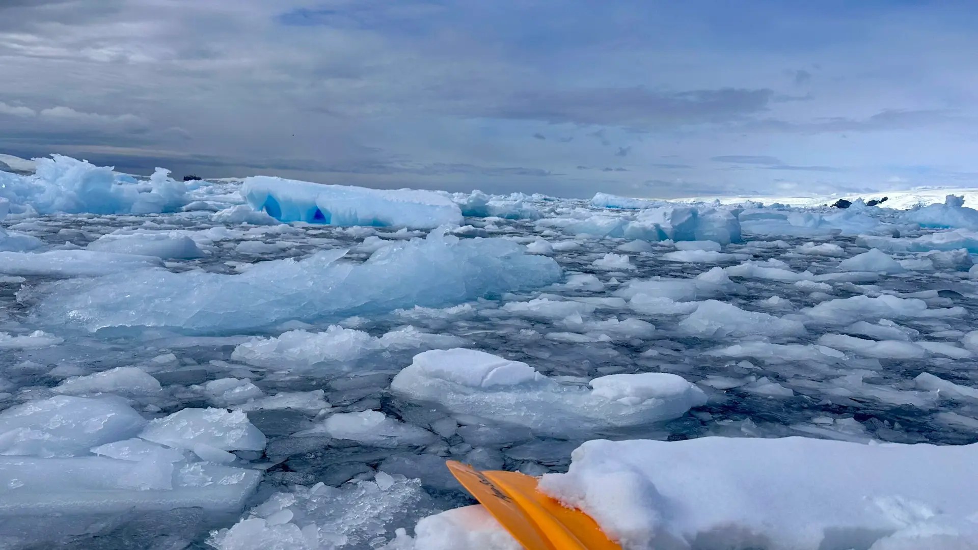 Off we go, through the icy wilderness!