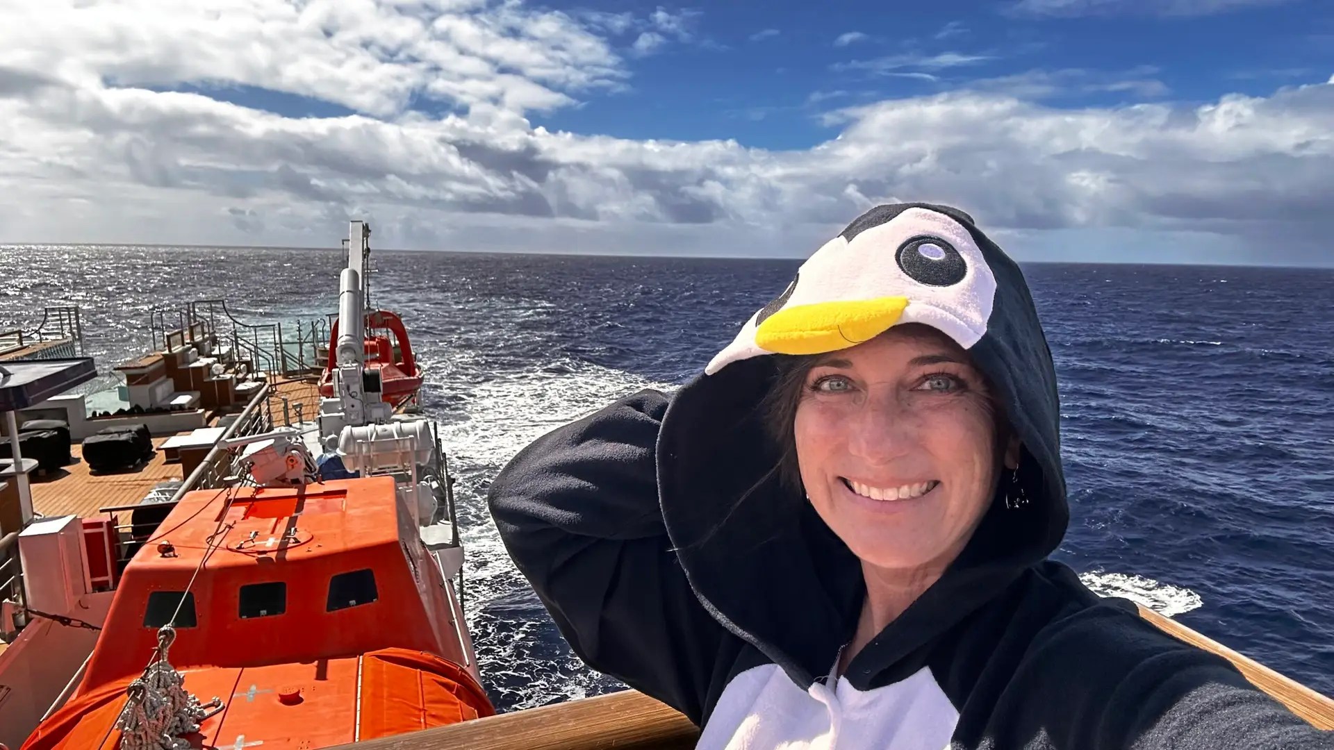 Feeling one with the penguins