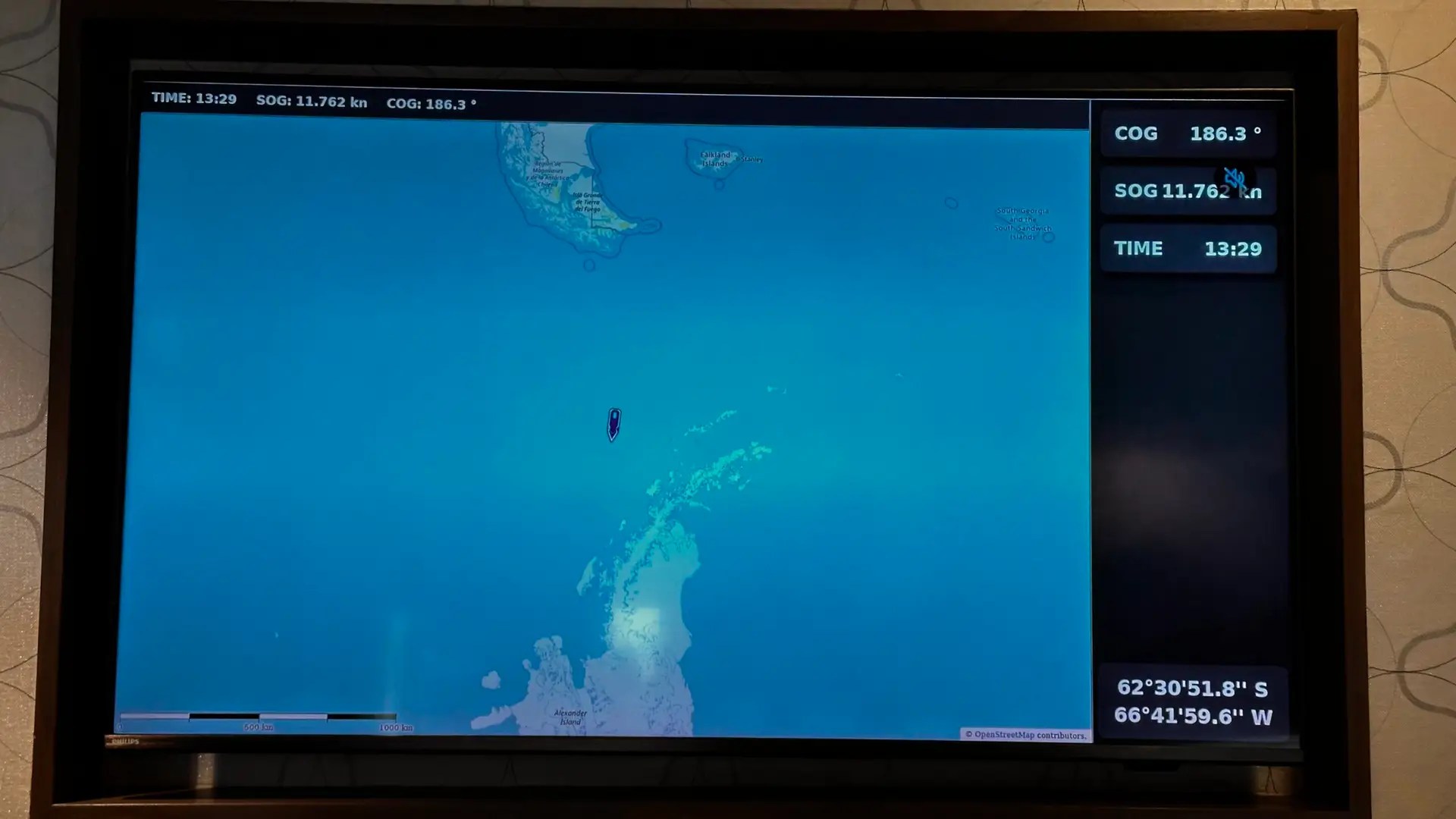 I loved how they constantly showed us where we were