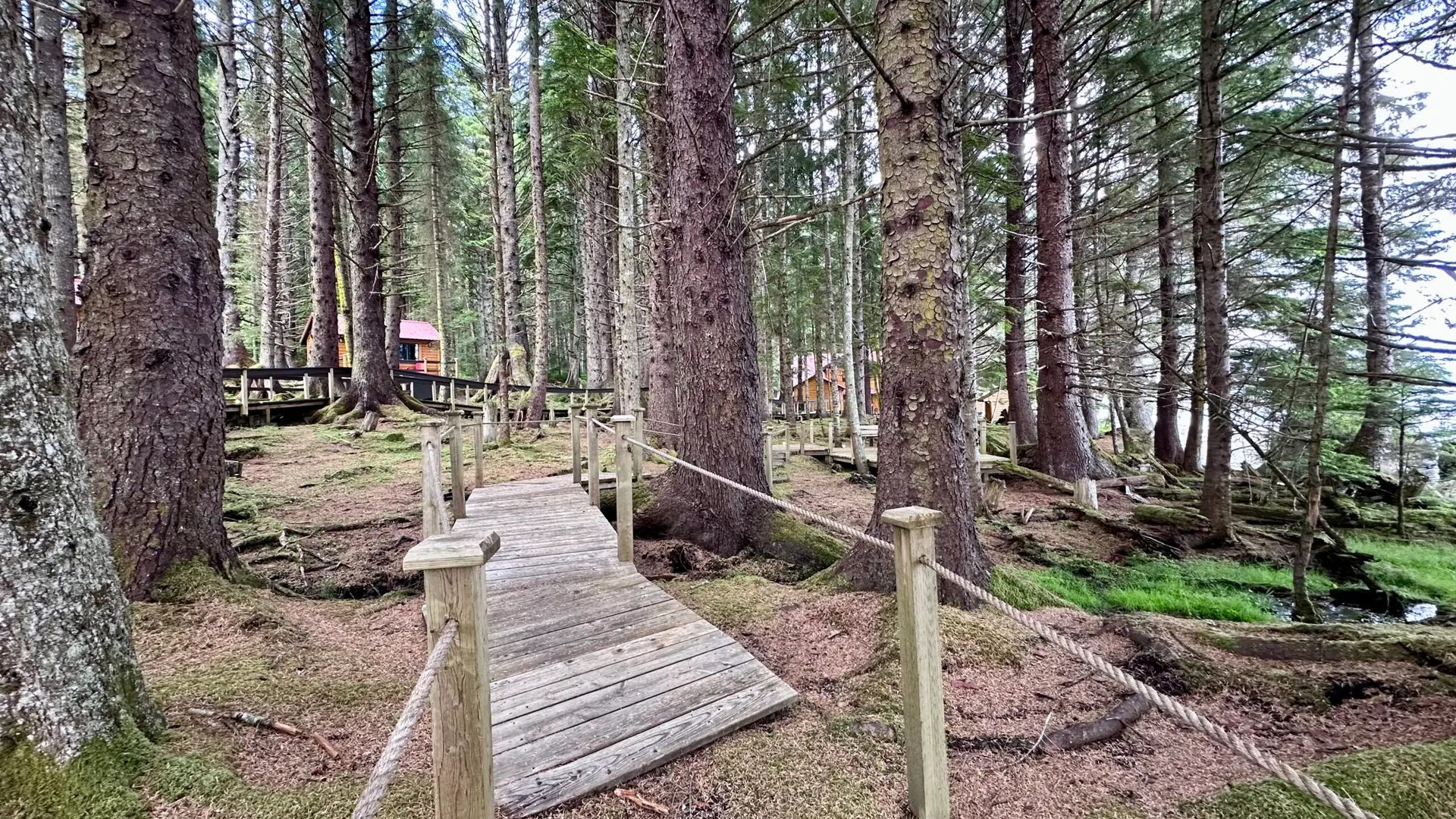 Walkway to some of the Honeymoon Cabins