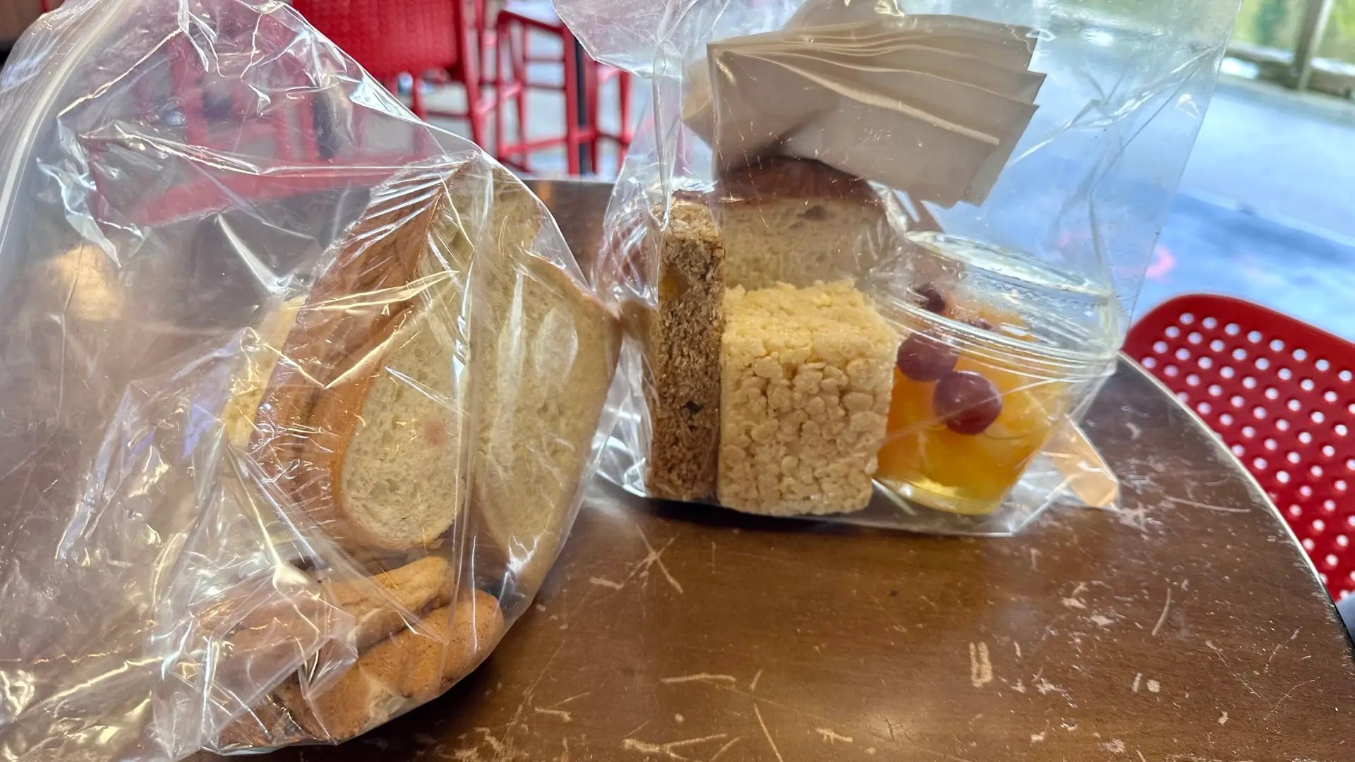 The first thing we did in the mornings after breakfast was pack our lunch. They had the absolute best rice krispie treats!