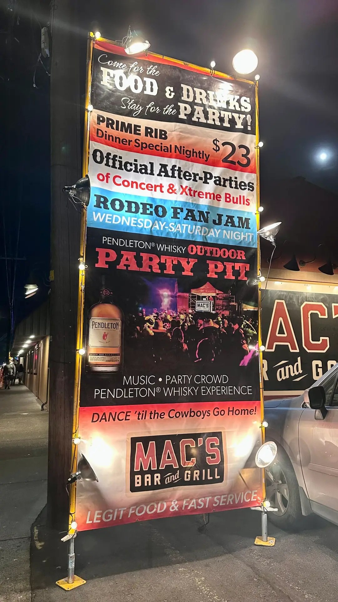 After party at Mac's