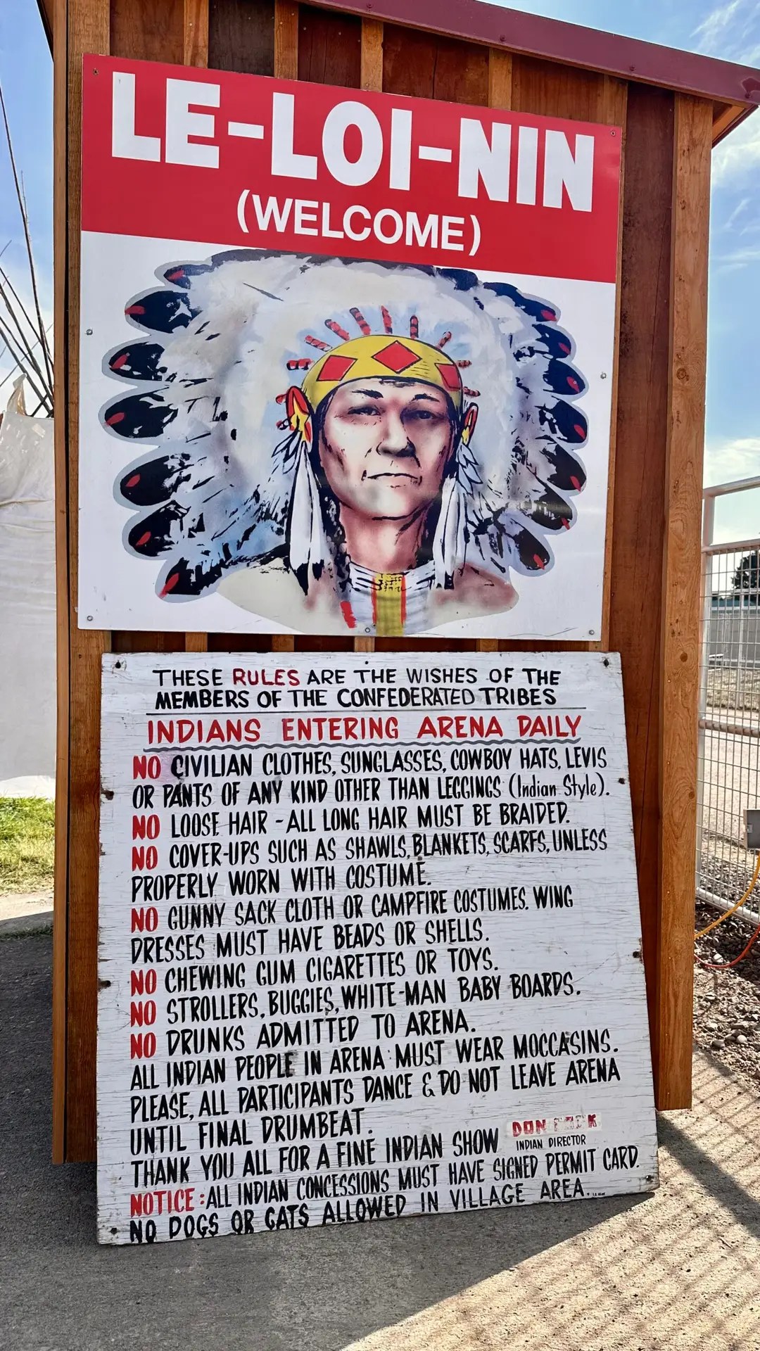 Rules for the Indian show