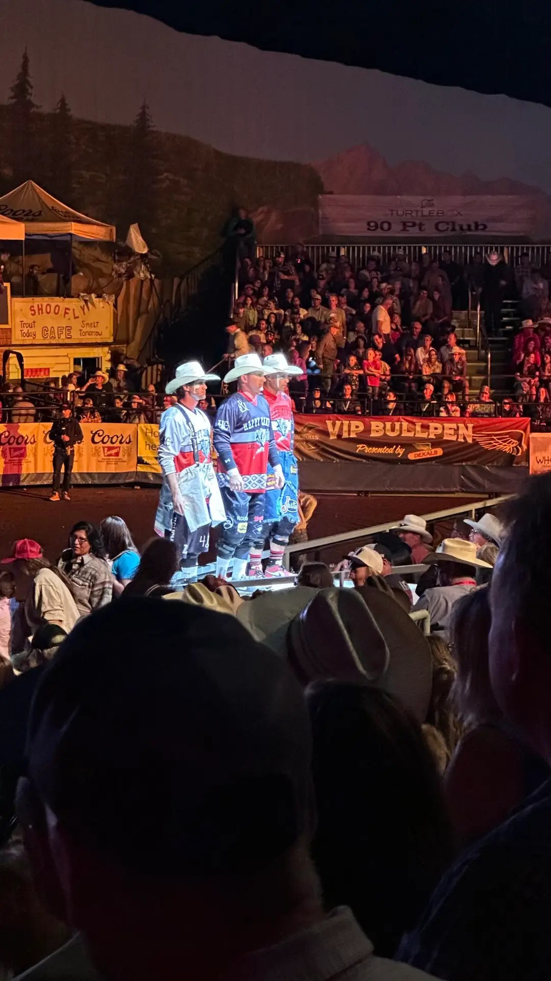 The rodeo clowns